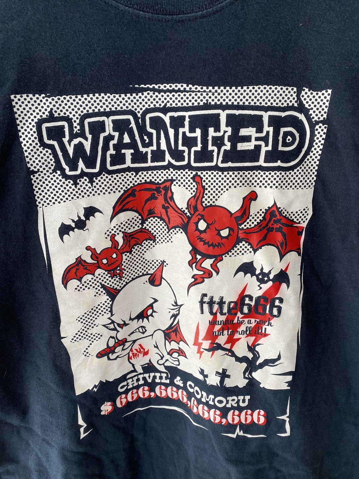 Anime 🔥1990s COPS Ftte 666 Japan Bat and Satanic Wanted Size US M / EU 48-50 / 2 - 4 Thumbnail