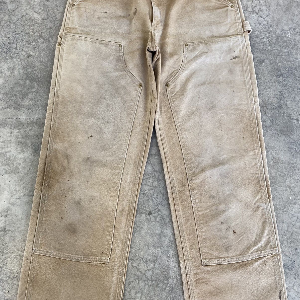 Carhartt Vintage Carhartt Double Knee Faded Tan Carpenter Work Pants Size US 32 / EU 48 - 5 Thumbnail