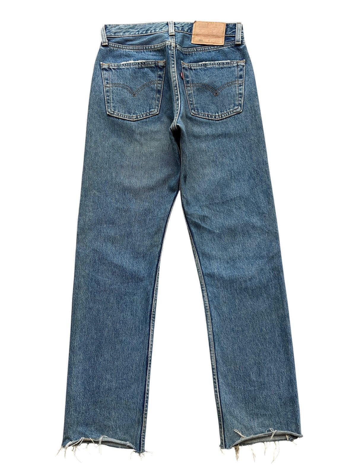 Levi's Vintage 90s Levi’s 501 Stone Wash Denim Jeans 27x28.5 Size 27" / US 4 / IT 40 - 3 Thumbnail