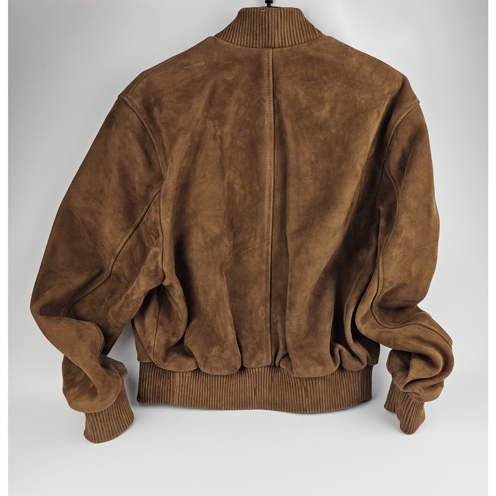 AMI AMI PARIS Brown Suede Bomber Jacket New & Authentic (Men's s Size US L / EU 52-54 / 3 - 7 Thumbnail