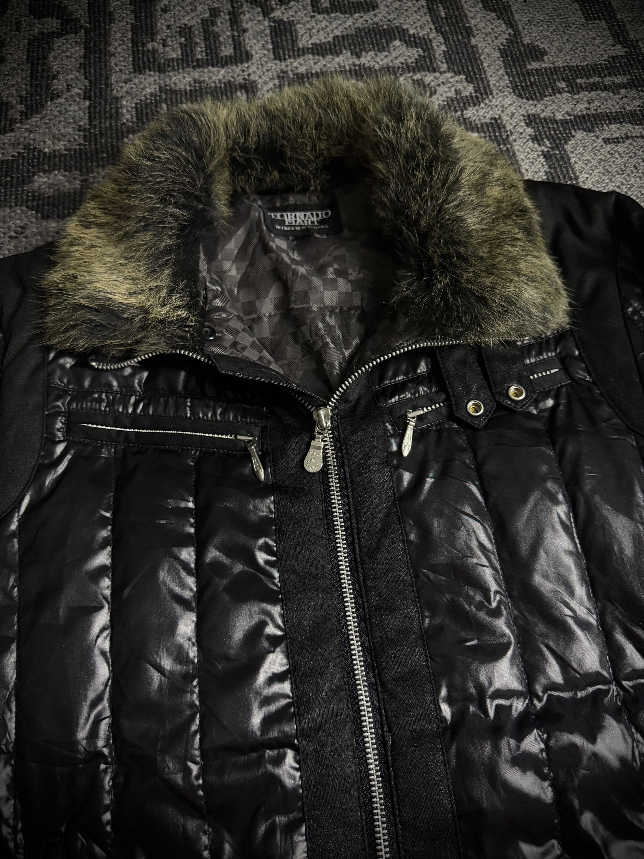 Tornado Mart Tornado Mart Quilted Real Fur Down Jacket Size US L / EU 52-54 / 3 - 3 Thumbnail