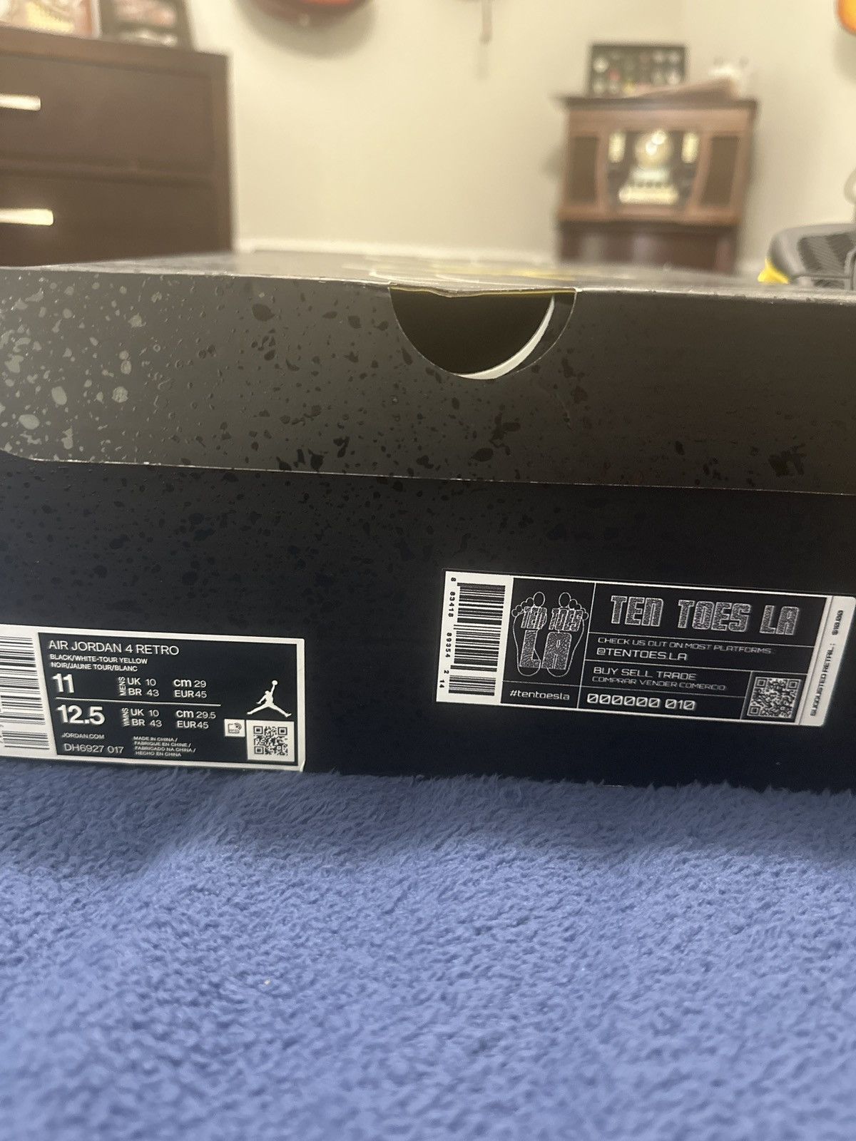 Jordan Brand Jordan Retro 4 Thunder Yellow Size US 11 / EU 44 - 2 Thumbnail