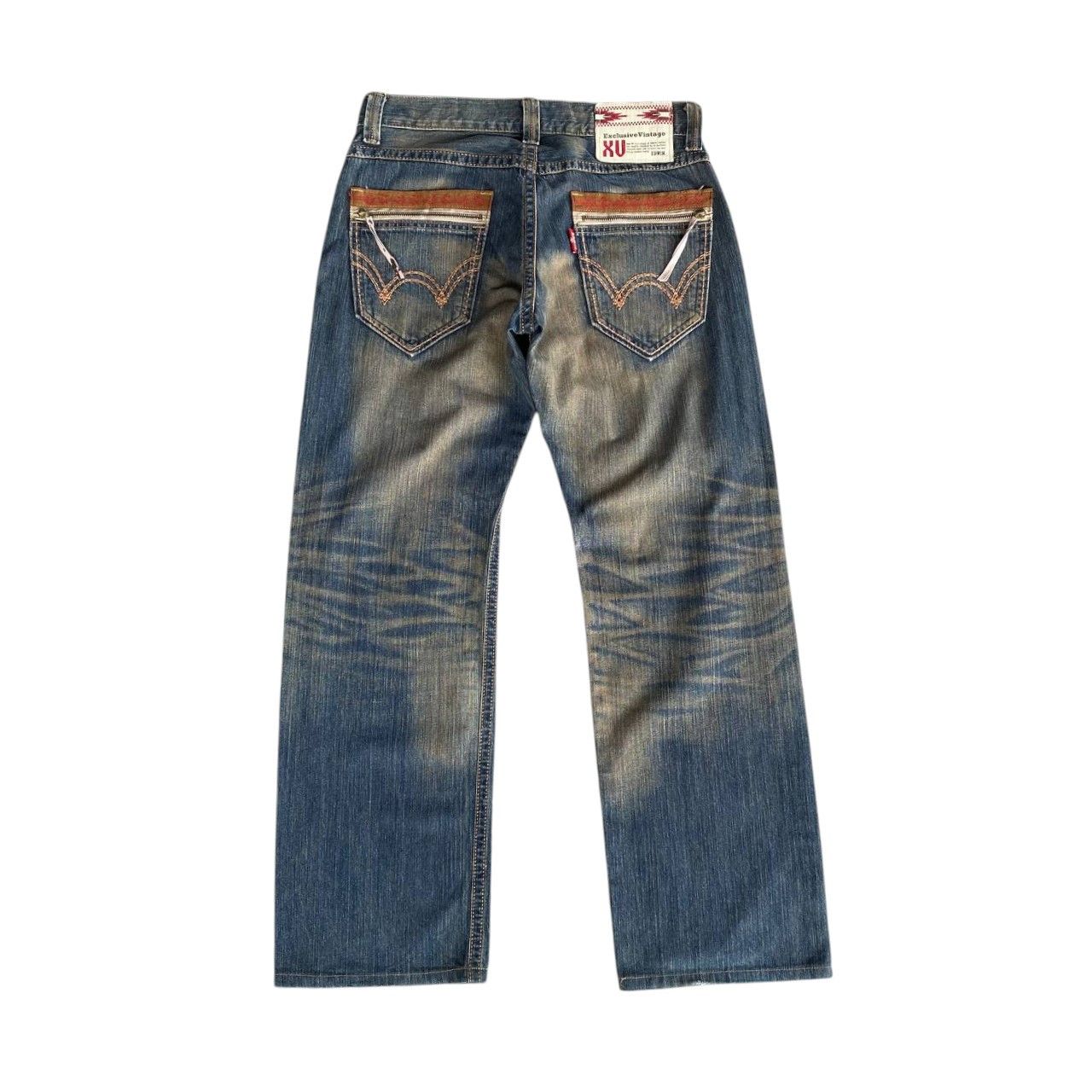 Edwin × Vintage RARE EDWIN EXCLUSIVE VINTAGE RUSTY MUDWASH DENIM W32X31 Size US 32 / EU 48 - 10 Thumbnail