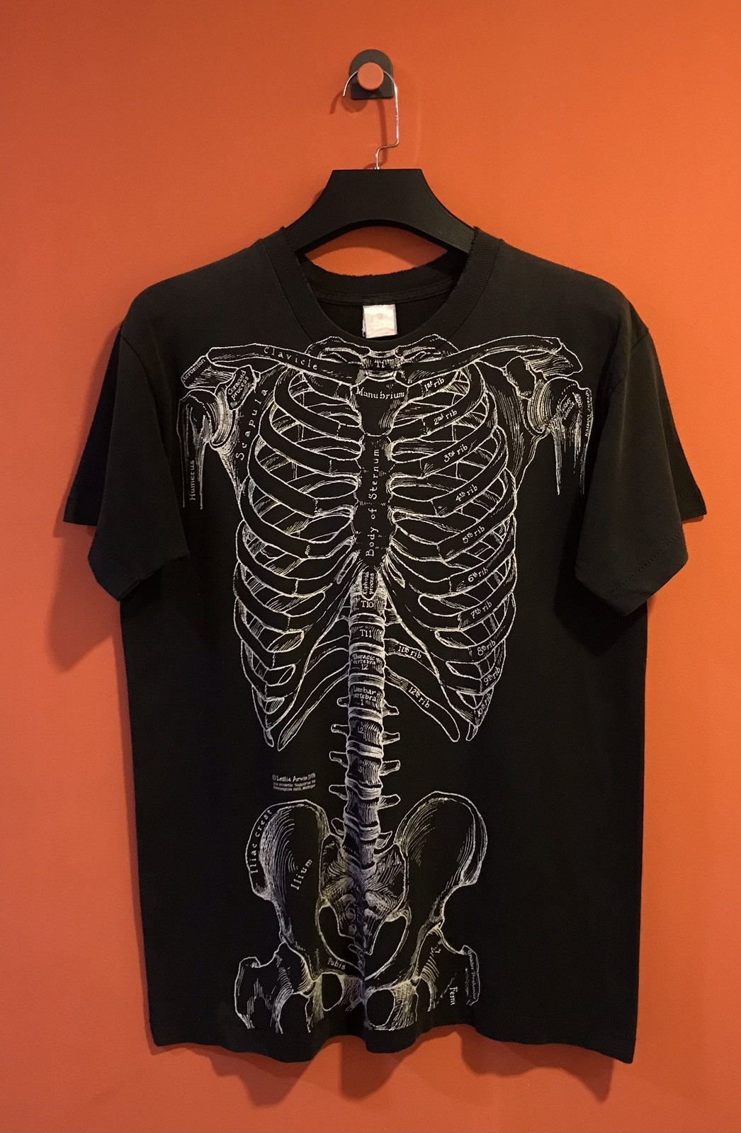 Vintage Vintage 1978 Leslie Arwin skeleton t-shirt | Grailed