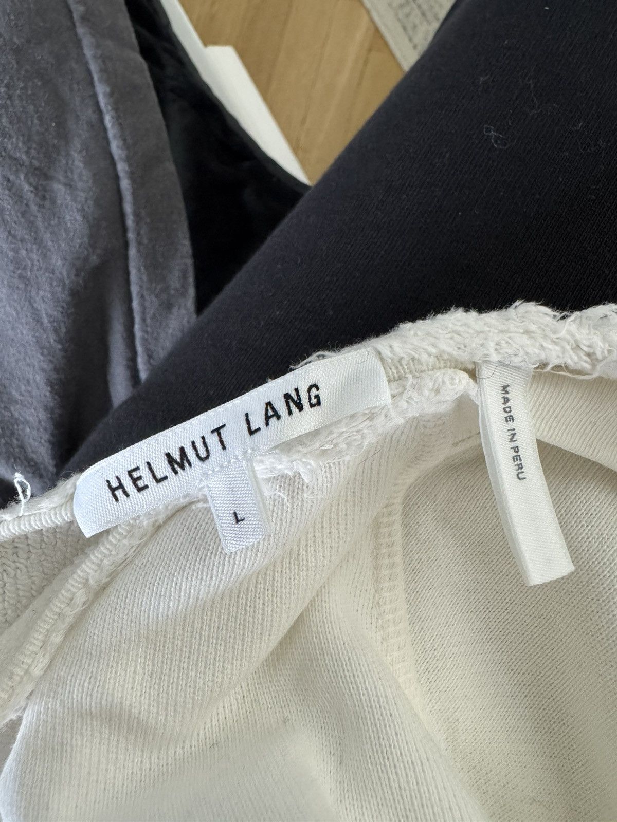 Helmut Lang Helmut Lang Archive Designer Sweatshirt Cream Crewneck Rare Size US L / EU 52-54 / 3 - 3 Thumbnail