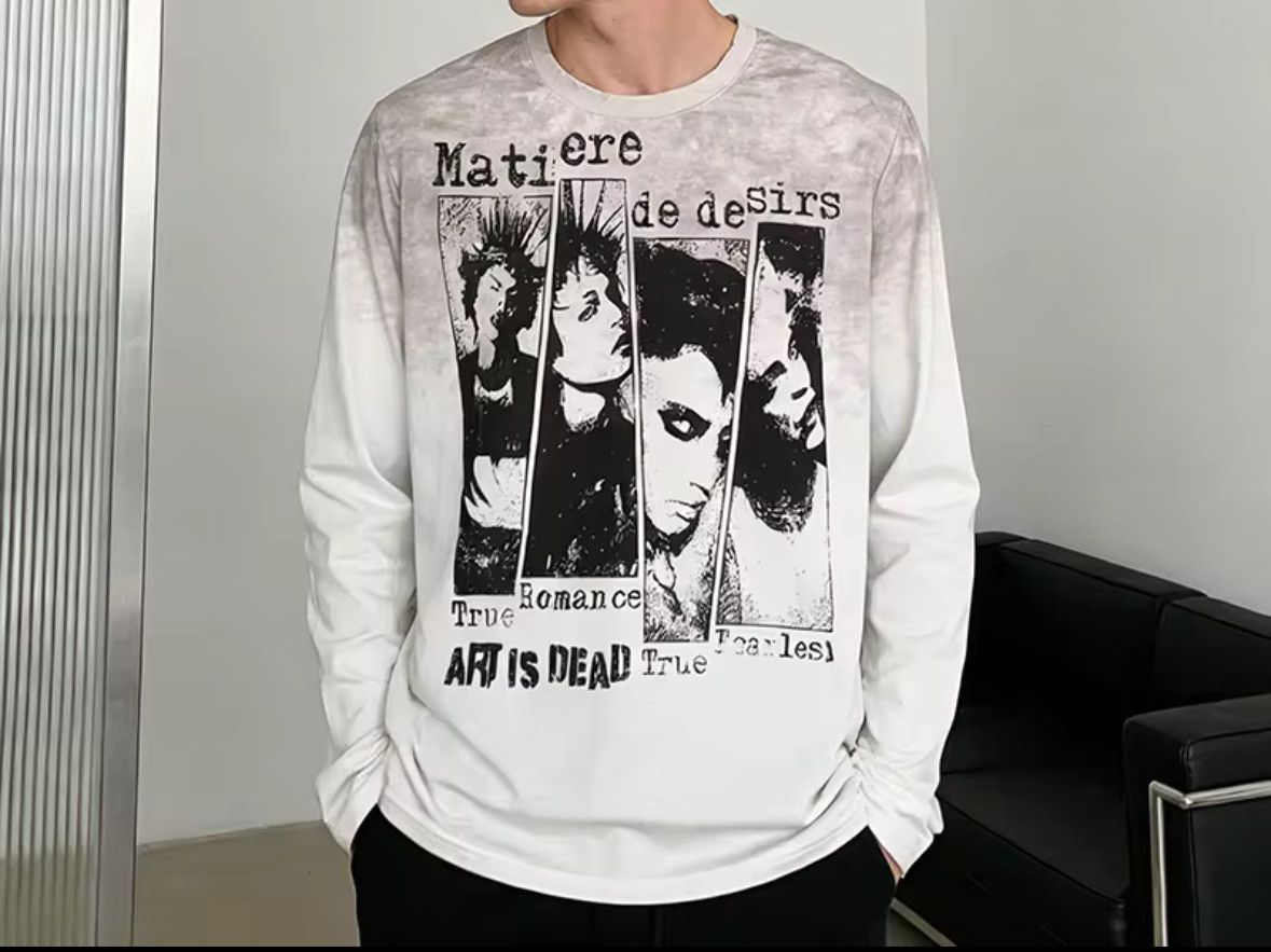 Other American Street Art Dead Punk Gothic Long Sleeve T-shirt Size US M / EU 48-50 / 2 - 3 Thumbnail