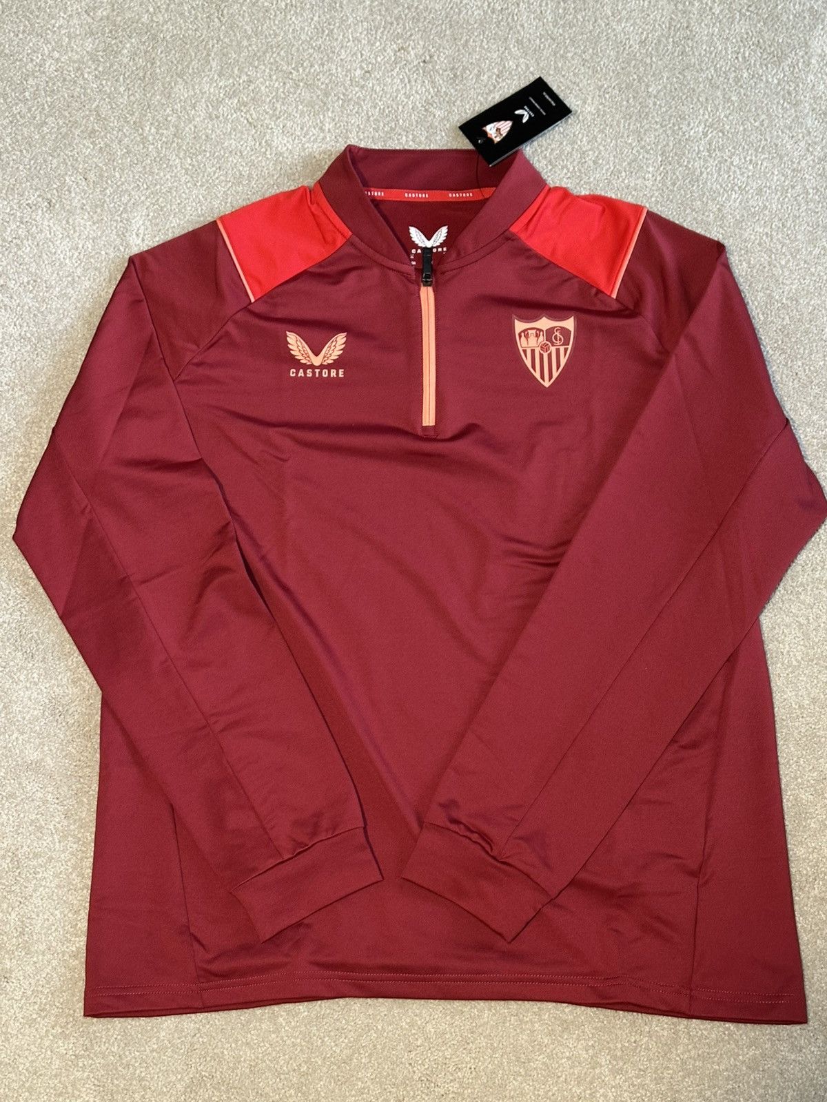 Castore Sevilla FC Training Quarter Zip Size US XL / EU 56 / 4 - 1 Thumbnail