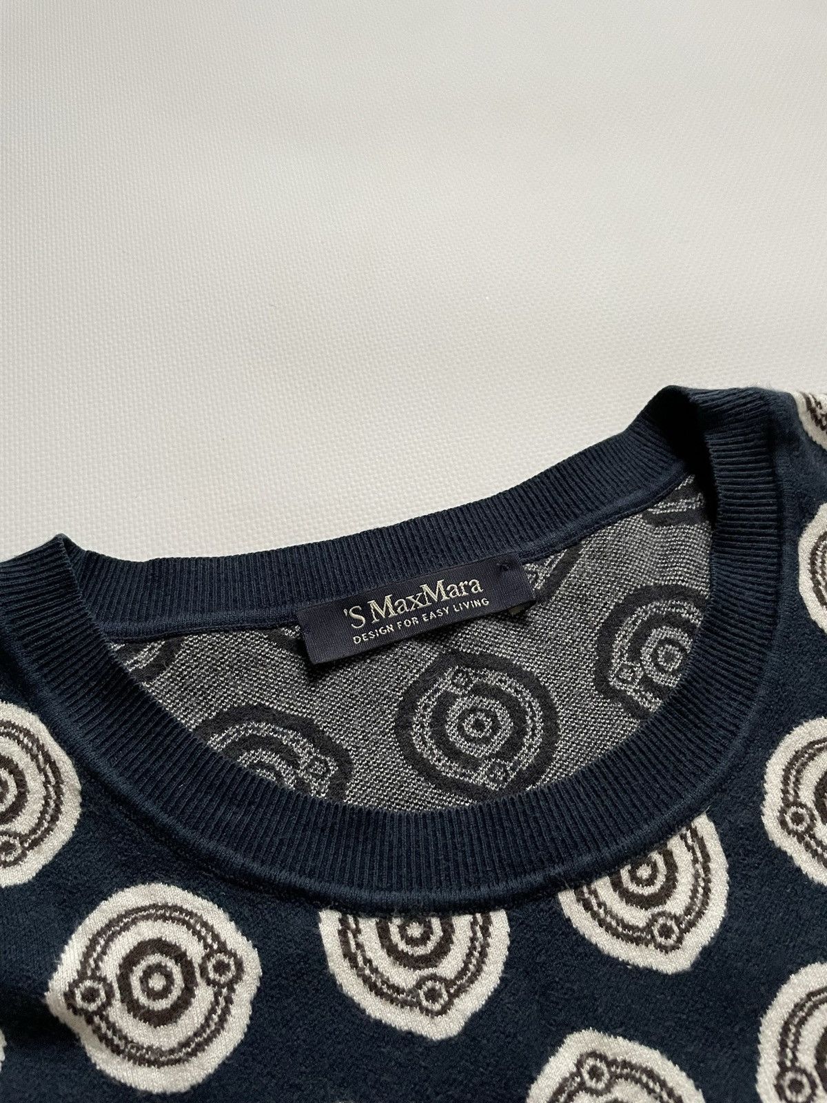 Max Mara Max Mara cotton dress knitwear Size L / US 10 / IT 46 - 3 Thumbnail