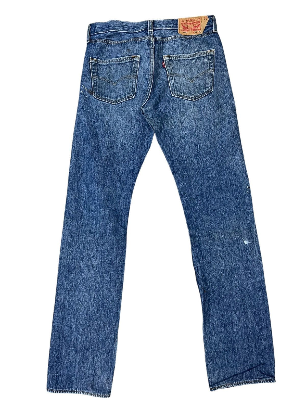 Levi's Vintage Levi’s 501 Jeans Workwear Paint Water Less Size US 30 / EU 46 - 2 Thumbnail