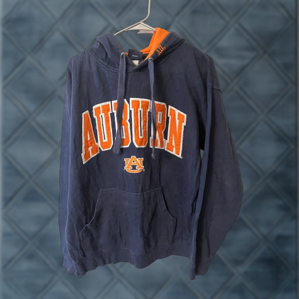 Vintage Auburn Tigers Stadium Athletics Hoodie Navy Orange Men XL VTG Embroidered Logo Pullover Hooded Sweatshirt Size US XL / EU 56 / 4 - 1 Thumbnail