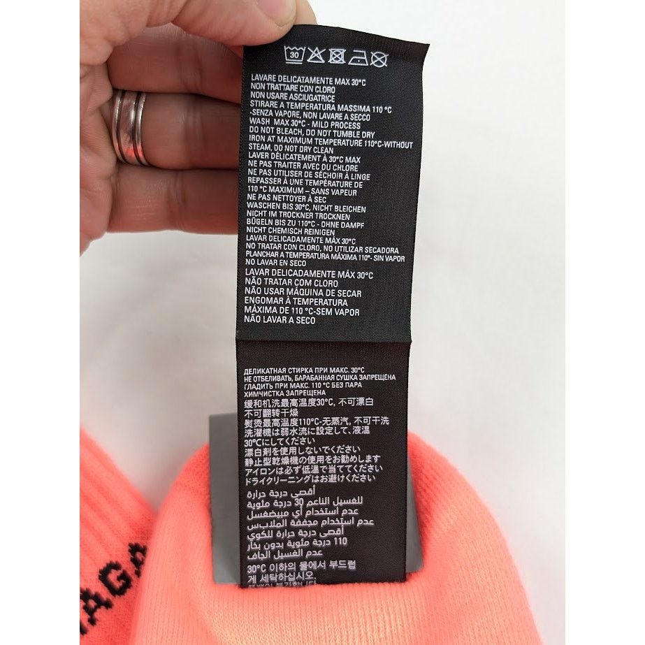Balenciaga o1rshd1 Size: S / Fluo Cotton Sport Socks in Rose/Black Size ONE SIZE - 12 Thumbnail