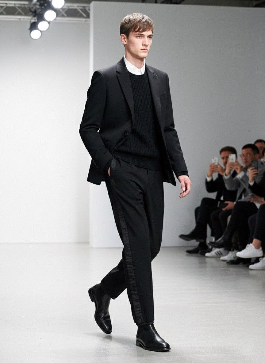 Dior × Kaws Dior Wool Pants SS22 Kim Jones Side Stripe Trousers Size US 34 / EU 50 - 1 Thumbnail