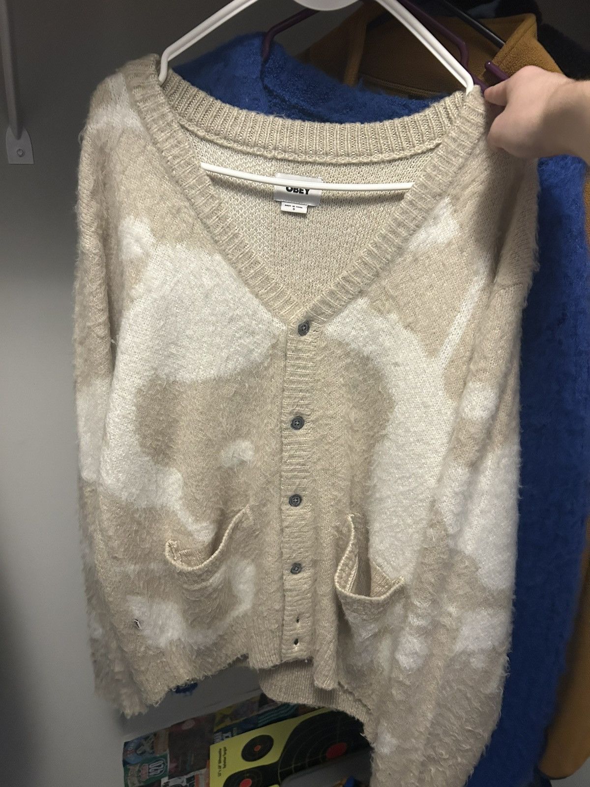 Obey Obey Cow Print Cardigan Size US M / EU 48-50 / 2 - 1 Thumbnail