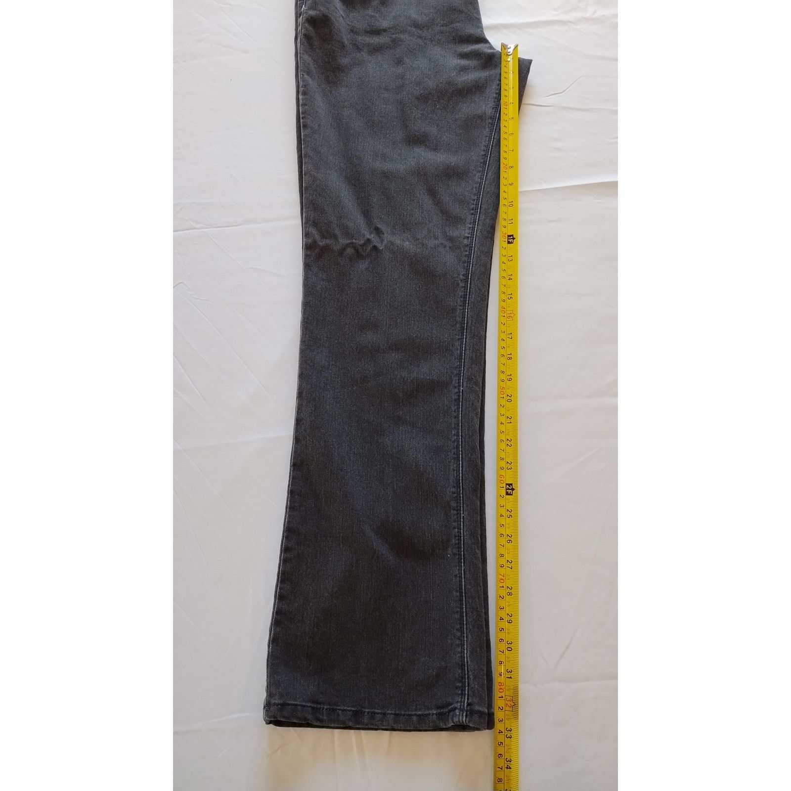 Bacco Bucci Baccini Women Stretch Straight Leg Gray Denim Jeans Size 14 Size 36" / US 14 / IT 50 - 16 Thumbnail