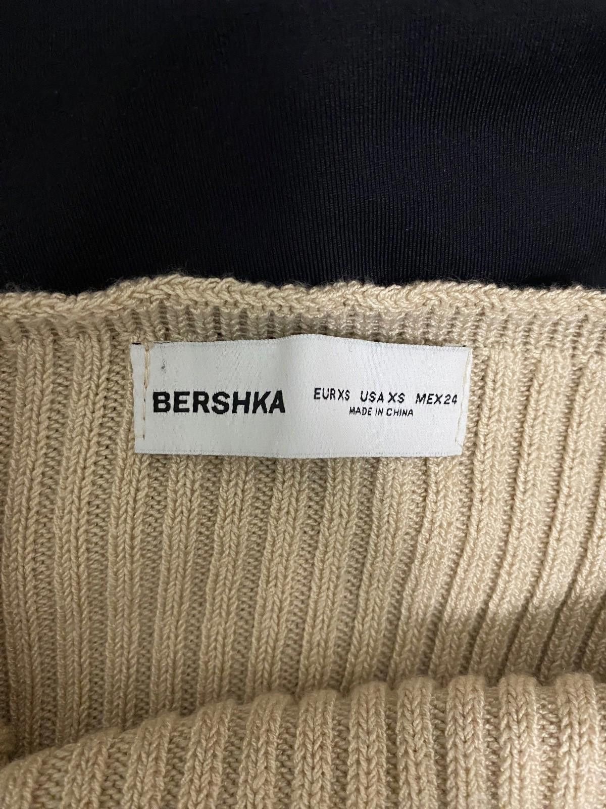 Bershka BERSHKA Lace-Up Back Crochet Knit Mini Dress (X-SMALL) Size XS / US 0-2 / IT 36-38 - 8 Thumbnail