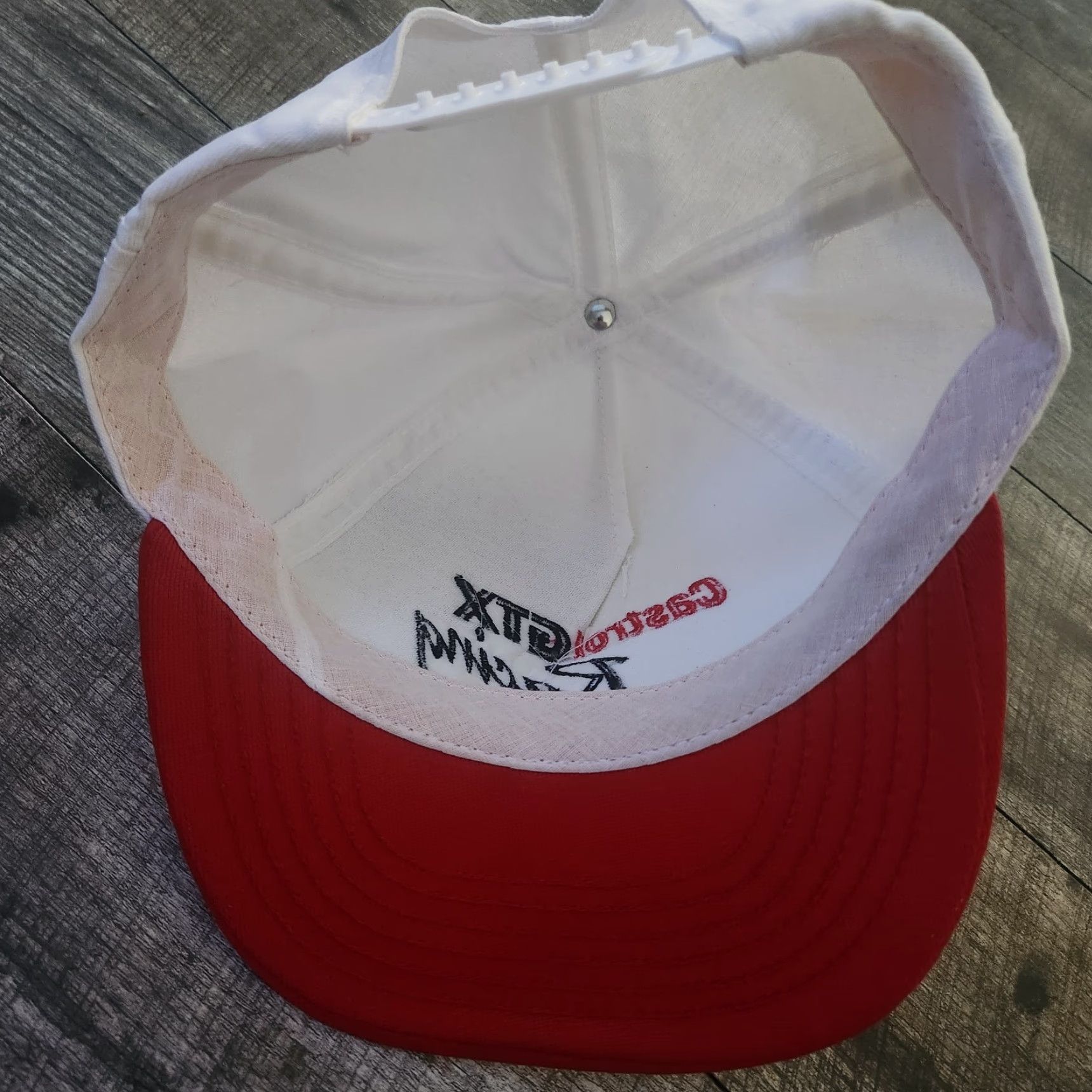 Vintage VINTAGE Castrol GTX Racing Hat Cap Trucker Cap White Snapback MADE IN USA Men One Size White USA Baseball Cap Size ONE SIZE - 8 Thumbnail