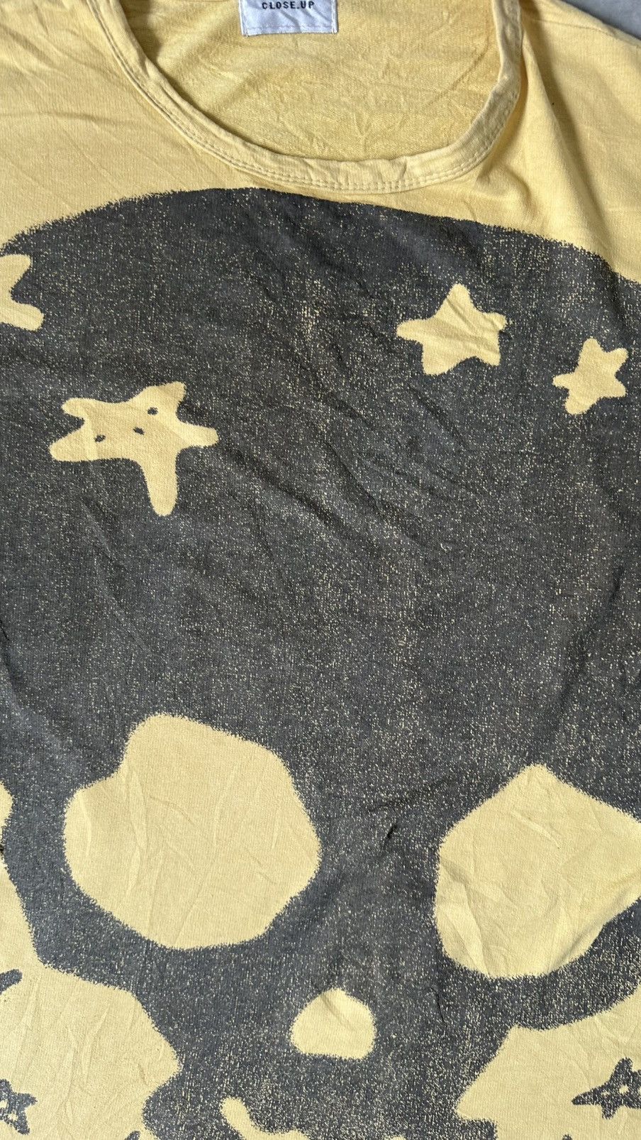 Japanese Brand VIBTAGE CLOSE.UP OVERPRINT SKULL Size US L / EU 52-54 / 3 - 4 Thumbnail