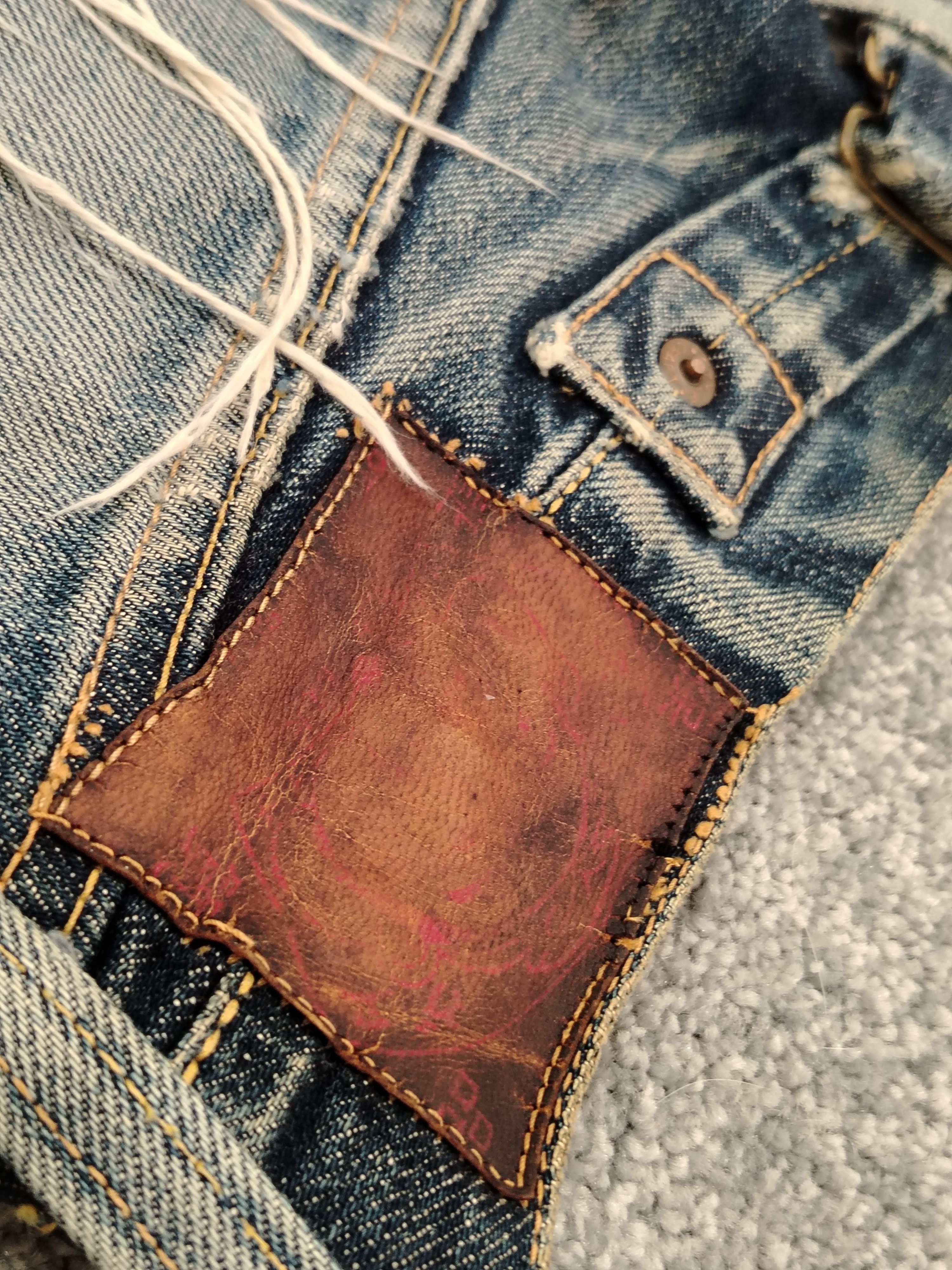 Evisu Evisu Jeans Vintage (Evis) Daicock Boro Remaked Size US 32 / EU 48 - 3 Thumbnail