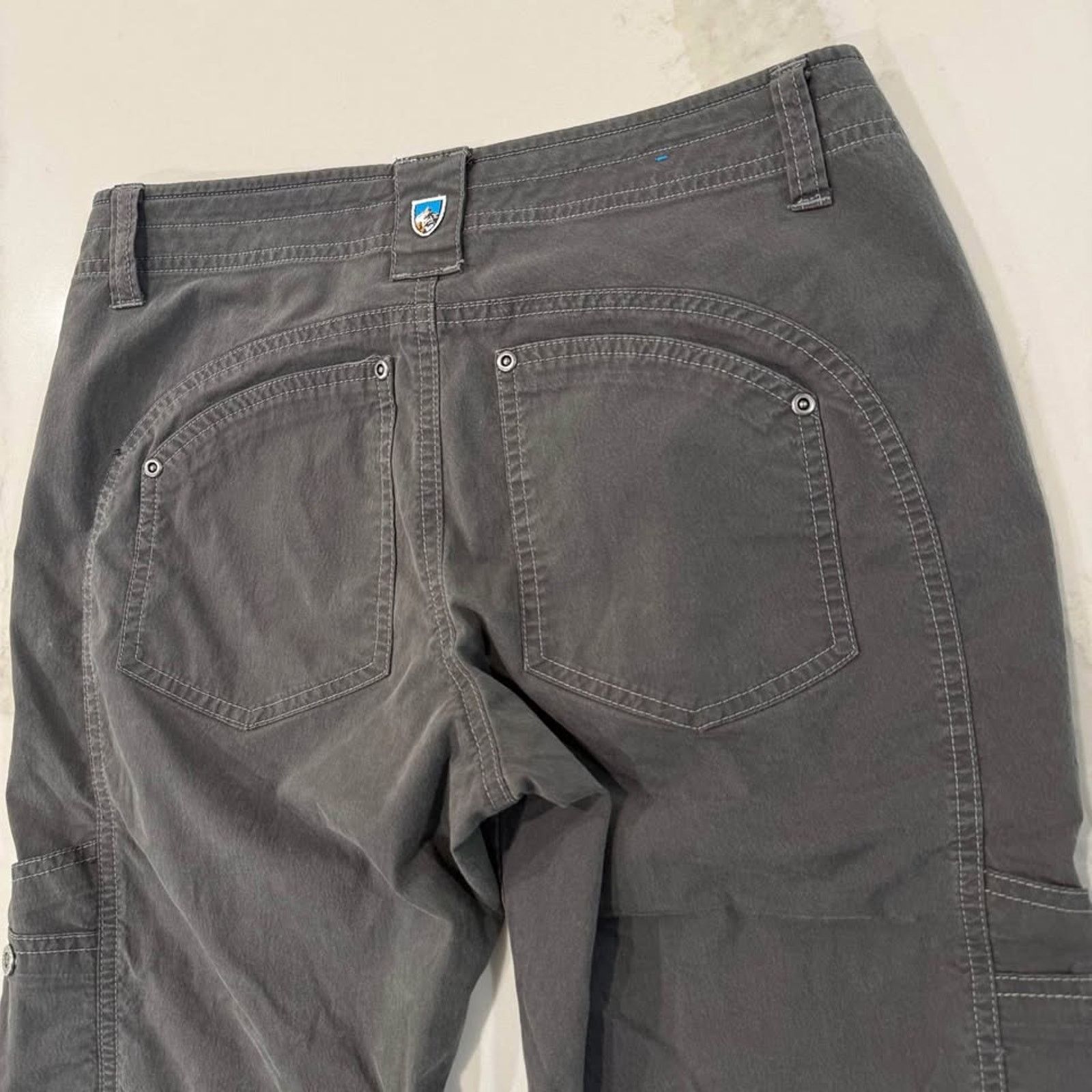 Kuhl Kuhl Free Range Cargo Capri Utility Pants Women's 4 Gray Size 27" / US 4 / IT 40 - 7 Thumbnail