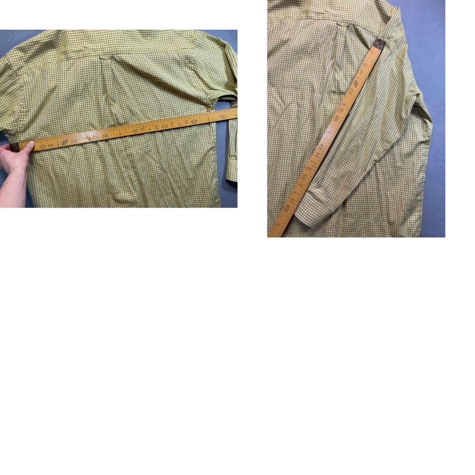Vintage Le Chameau Yellow Button-Down Shirt Mens Size 5 Long Sleeve Regular Collar-Down Shirts Yellow Mens Size US S / EU 44-46 / 1 - 10 Thumbnail