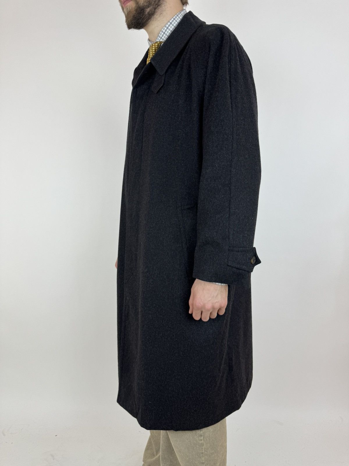Schneiders SCHNEIDERS Wool Coat Vintage Long Trench Peacoat Coat 54/2XL Size US XXL / EU 58 / 5 - 2 Thumbnail