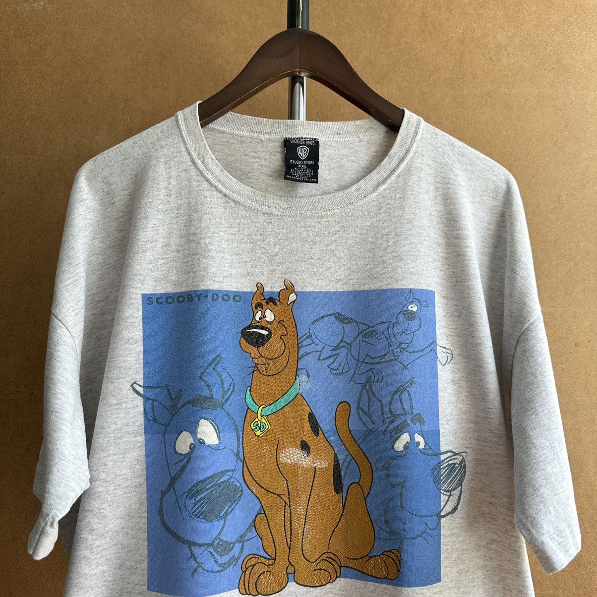 Warner Bros Vintage 1996 Scooby Doo Warner Bros Single Stitch Promo Tee Size US XXL / EU 58 / 5 - 2 Thumbnail