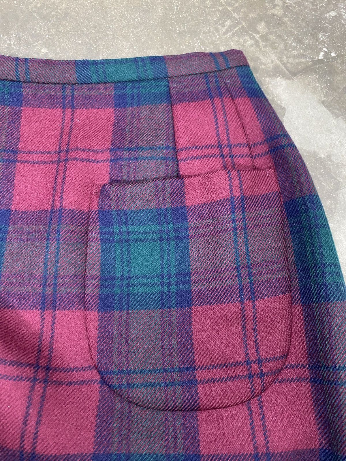 Issey Miyake Rare Vintage I.S Sunao Kuwahara Wool Chekered Skirt Size 25" / US 0 / IT 36 - 9 Thumbnail