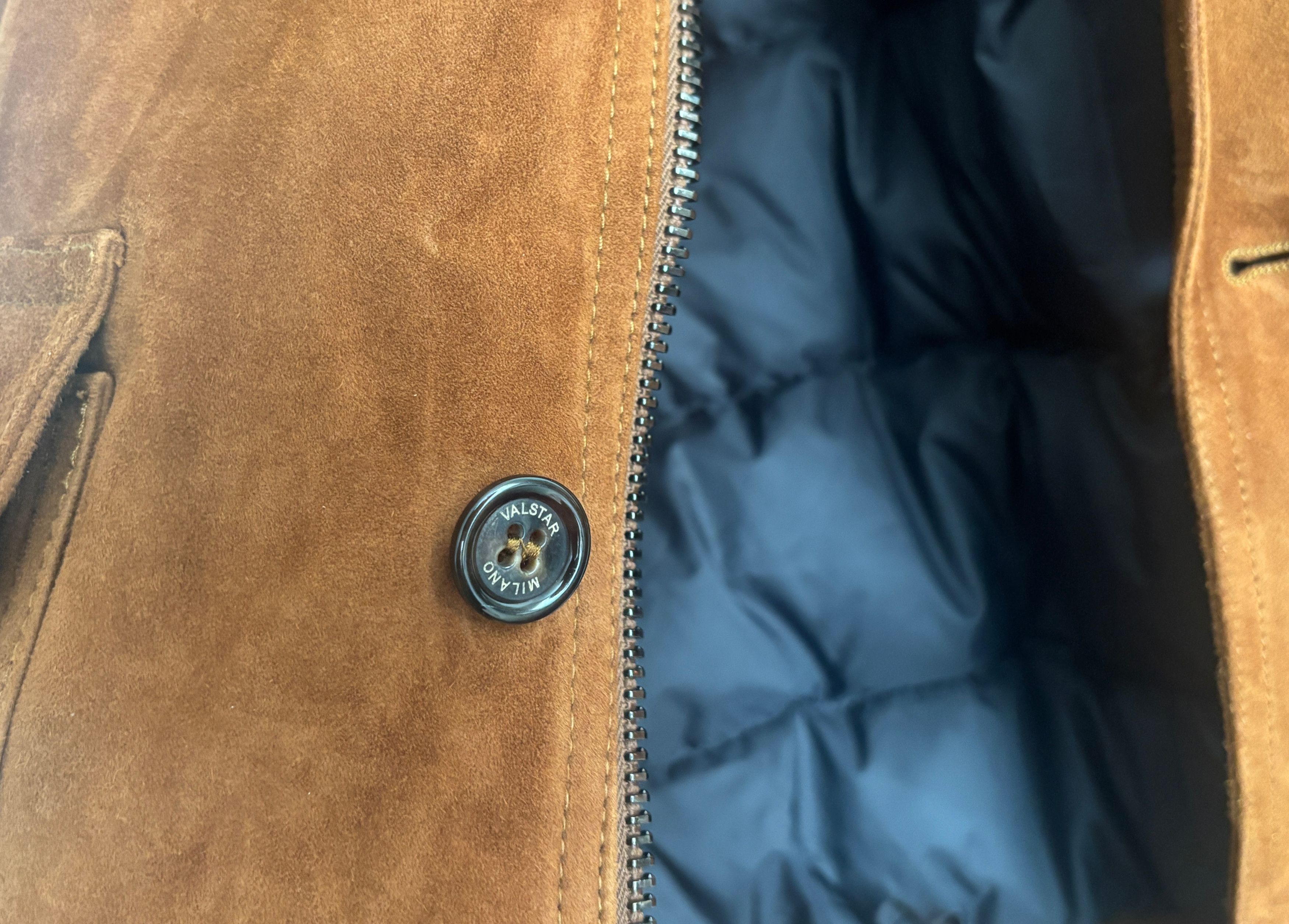 Valstar $1995 Down Suede Bomber Jacket- EU54 - US 40-42 (Large) Size US L / EU 52-54 / 3 - 17 Thumbnail