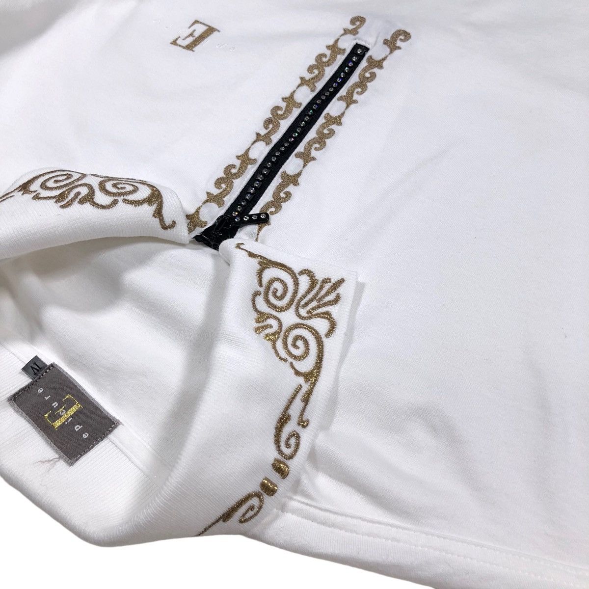 Swarovski Vintage Swarovski x Epicure Japan Single Stitch Half Zip Size US XL / EU 56 / 4 - 11 Thumbnail