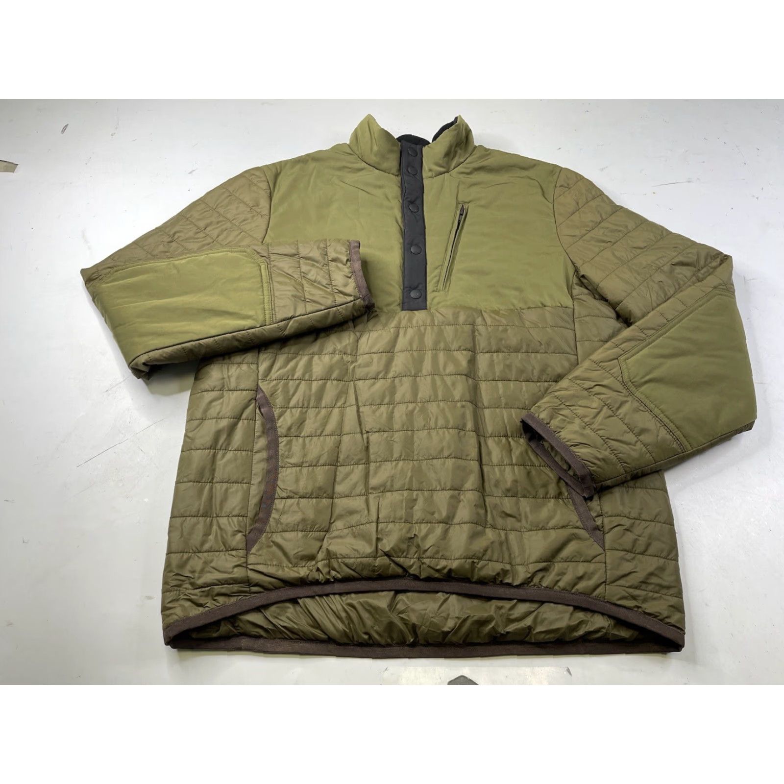 CO Guideboat Co Quilted Jacket Snap Green Mens M Lightweight Jacket Size US M / EU 48-50 / 2 - 2 Thumbnail
