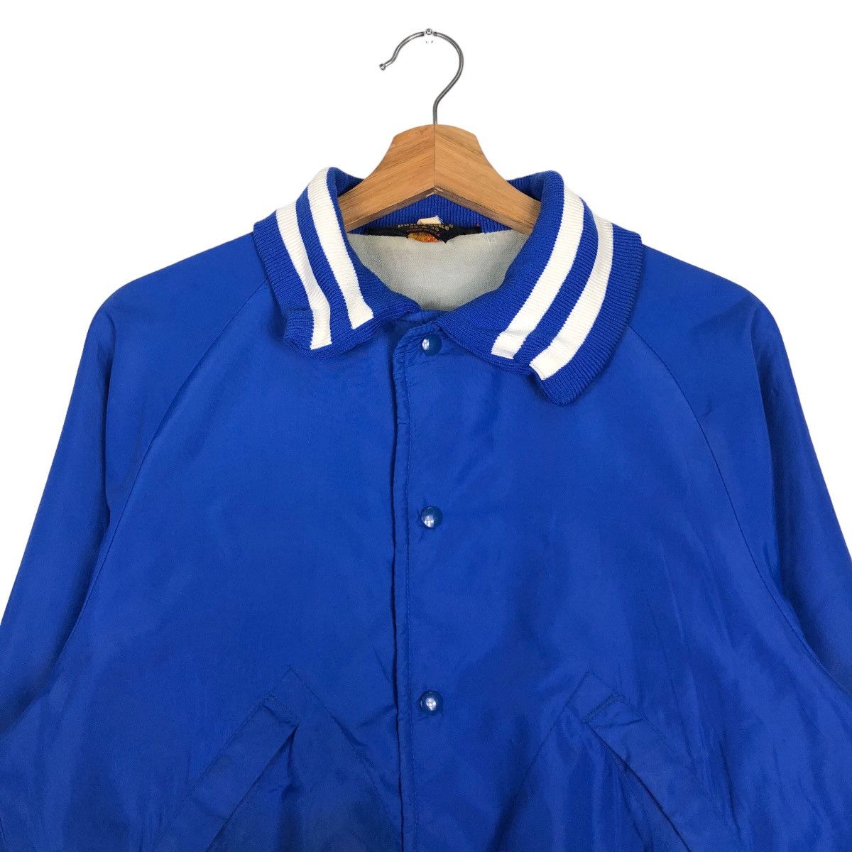Japanese Brand 🔥Vintage Bomber Jacket Satin Dunbrooke USA Big Logo Size US S / EU 44-46 / 1 - 4 Thumbnail