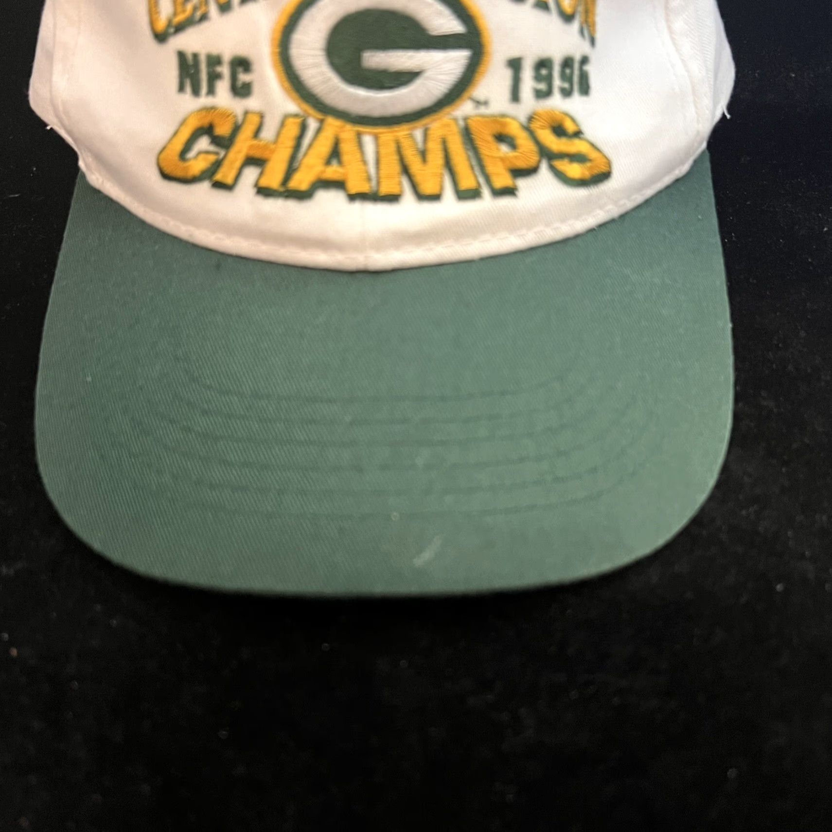 NFL VINTAGE Green Bay Packers VTG Central Division Champs 1996 Snapback Baseball Cap Hat Size ONE SIZE - 3 Thumbnail
