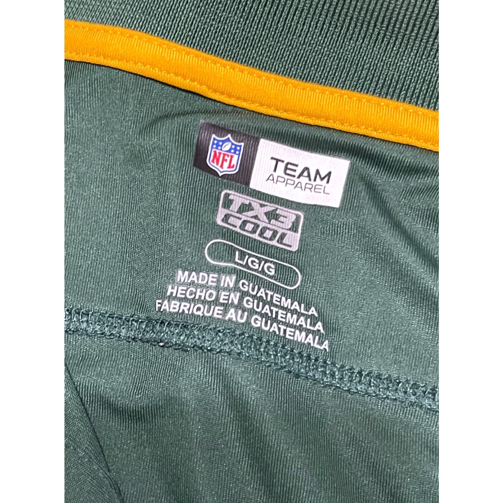 NFL Team Apparel Shirt, NFL Green Bay Packers, Men’s Size Large, Polo, Short Sleeve, Green, TX3 Cool, Bar None Size US L / EU 52-54 / 3 - 6 Thumbnail