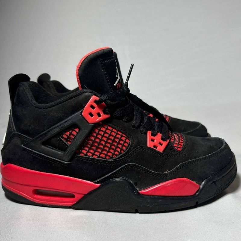 Jordan Brand × Nike Size 7 - Nike Air Jordan 4 Retro GS Red Thunder Men's Shoes Size US 7 / EU 40 - 1 Thumbnail