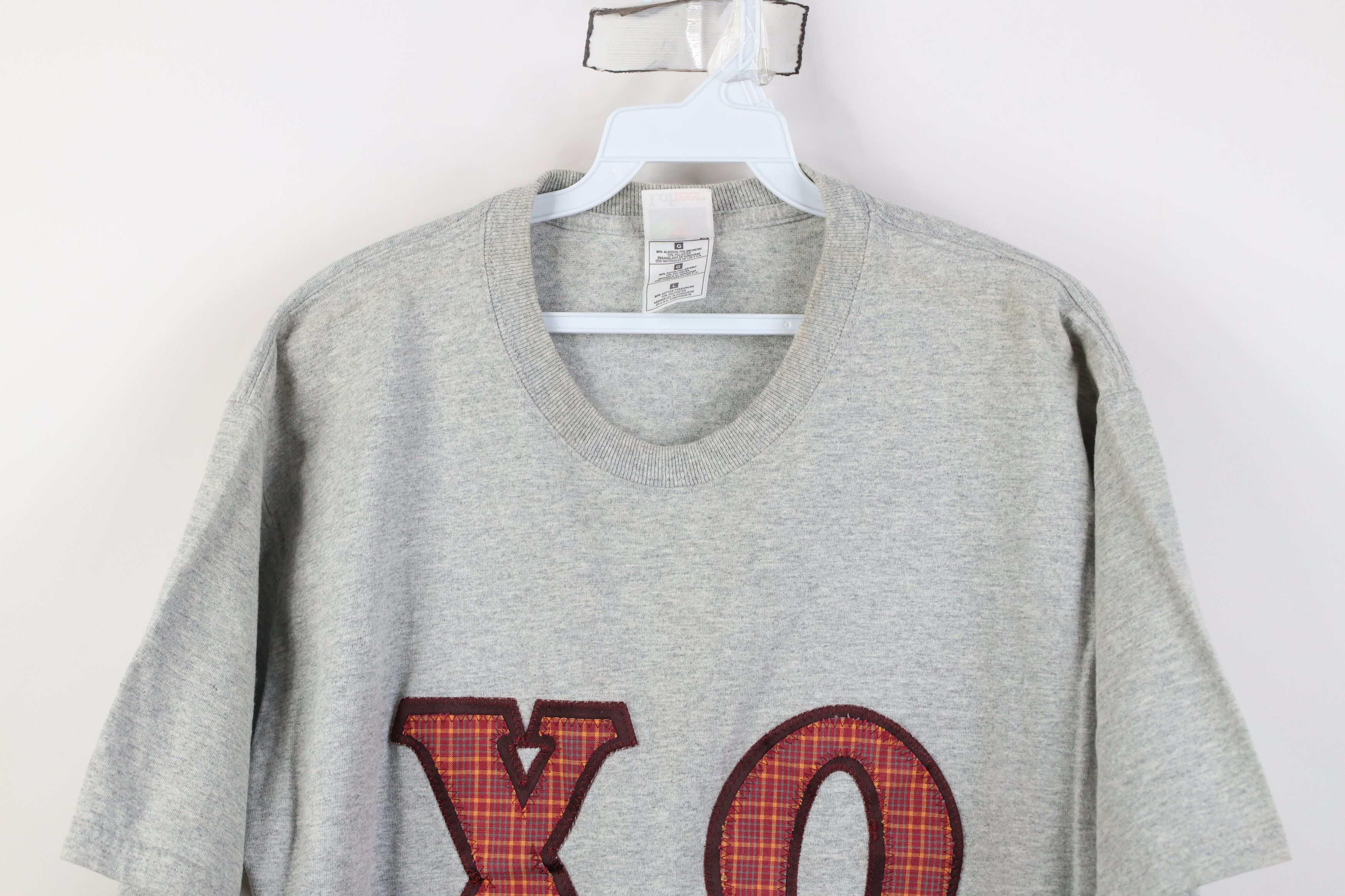Vintage Vintage 90s Y2K Sorority Short Sleeve T-Shirt Heather Gray Size L / US 10 / IT 46 - 2 Thumbnail
