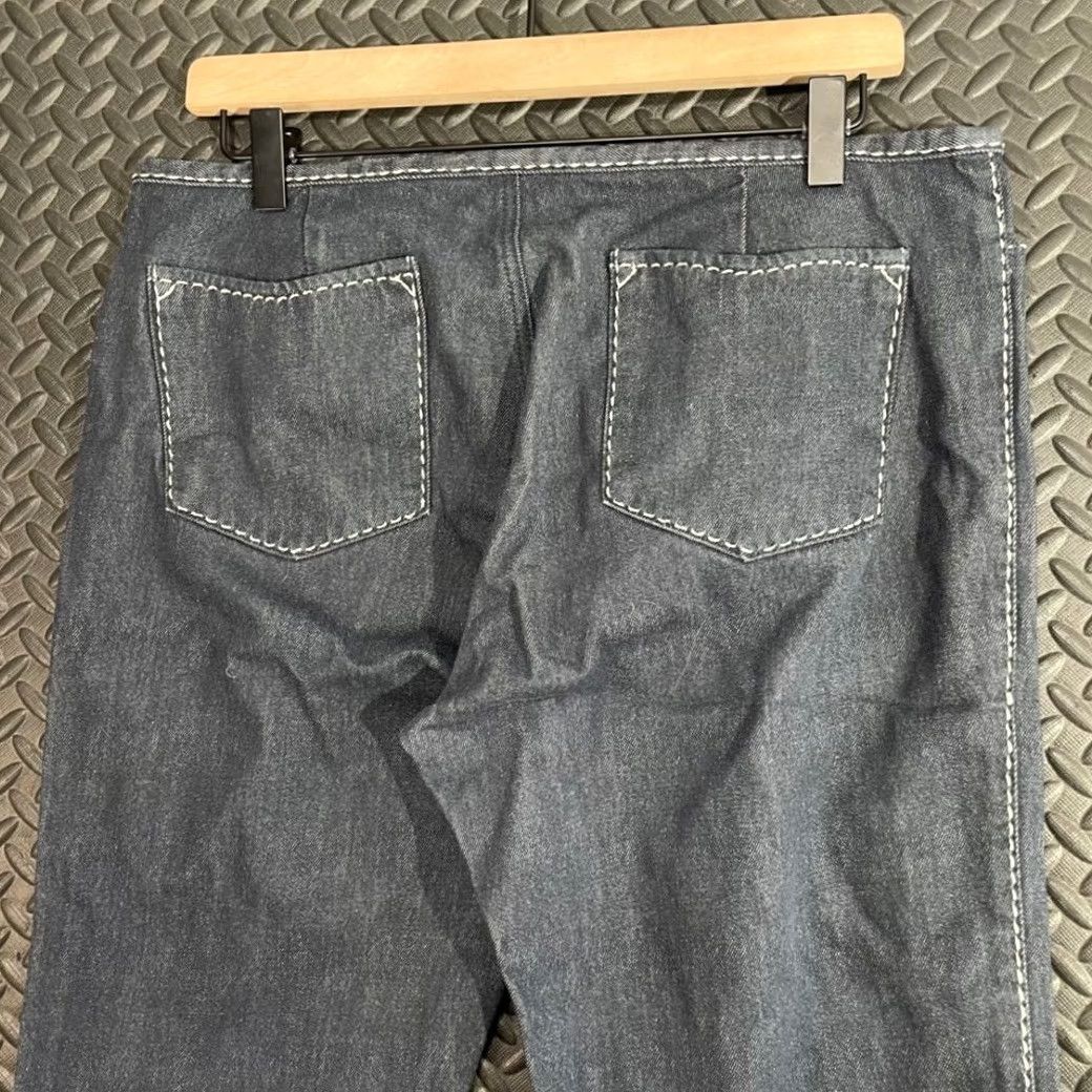 Gap VINTAGE GAP Jeans Denim Women's Size 10 Dark Blue Wide Leg Flare Western Style Size 32" / US 10 / IT 46 - 3 Thumbnail