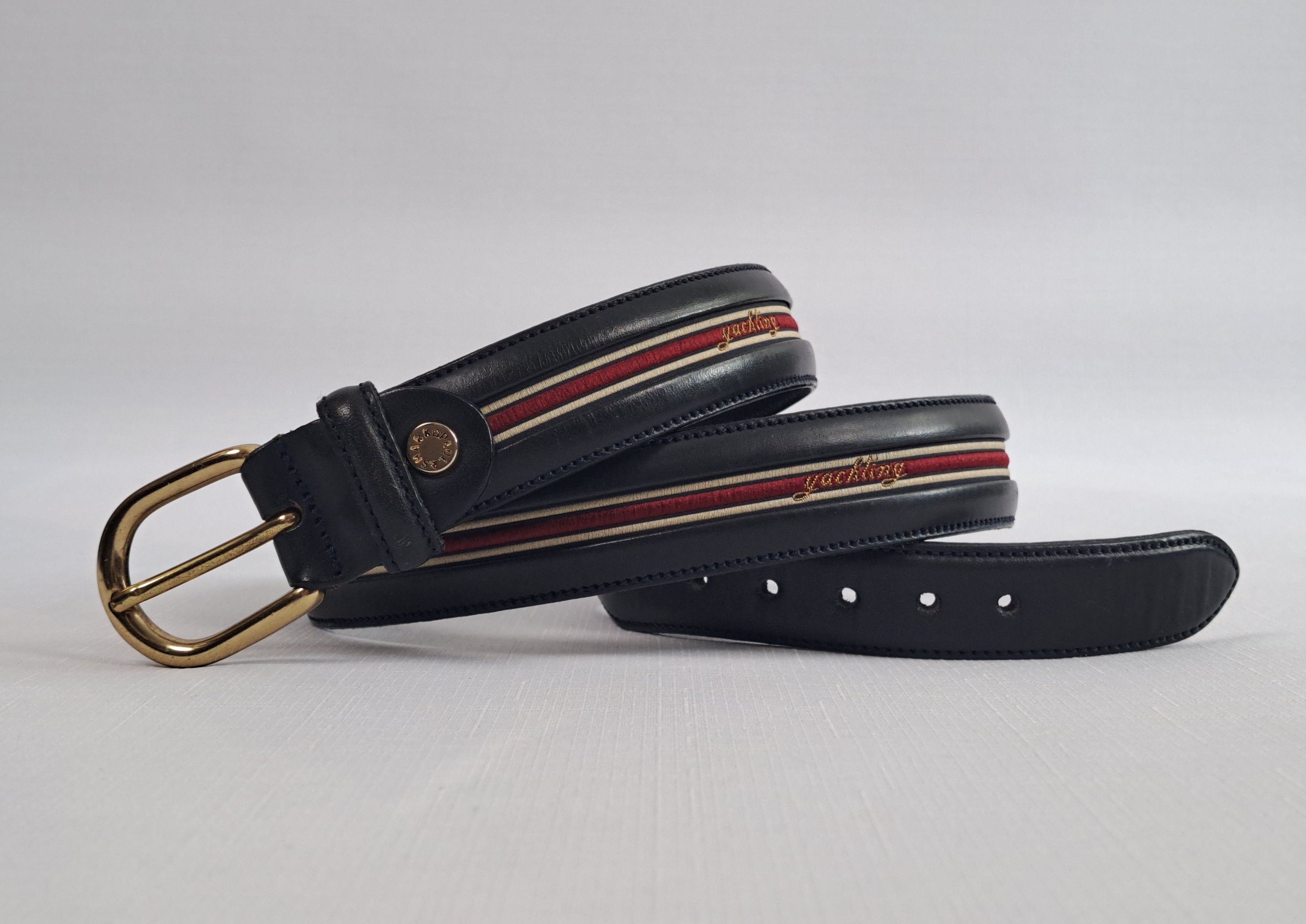 Paul & Shark × Vintage Paul & Shark Yachting vintage leather belt. Size ONE SIZE - 1 Thumbnail