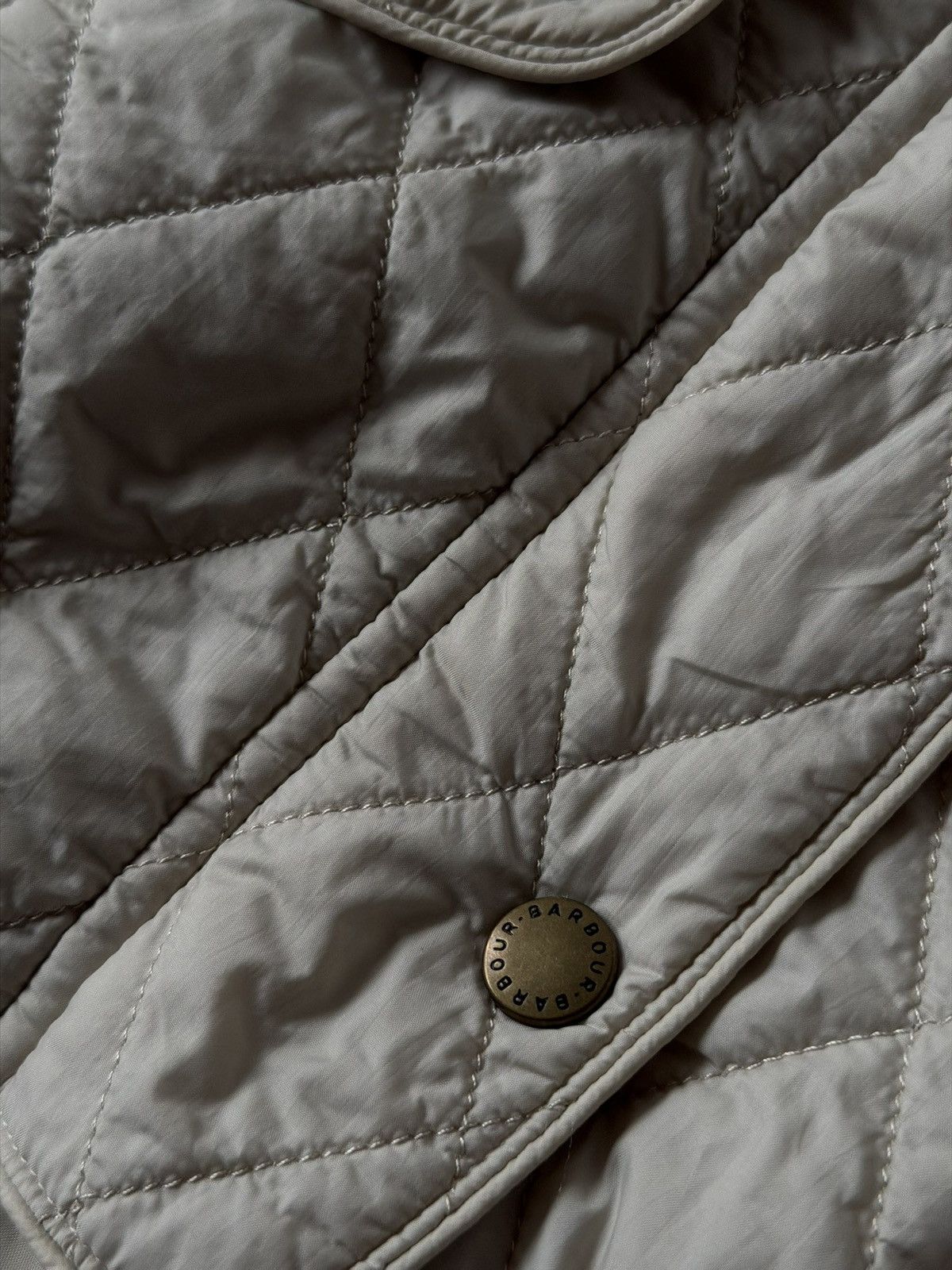 Barbour Vintage Barbour Woman’s Tarn Quilted Avant Garde Jacket Size L / US 10 / IT 46 - 17 Thumbnail