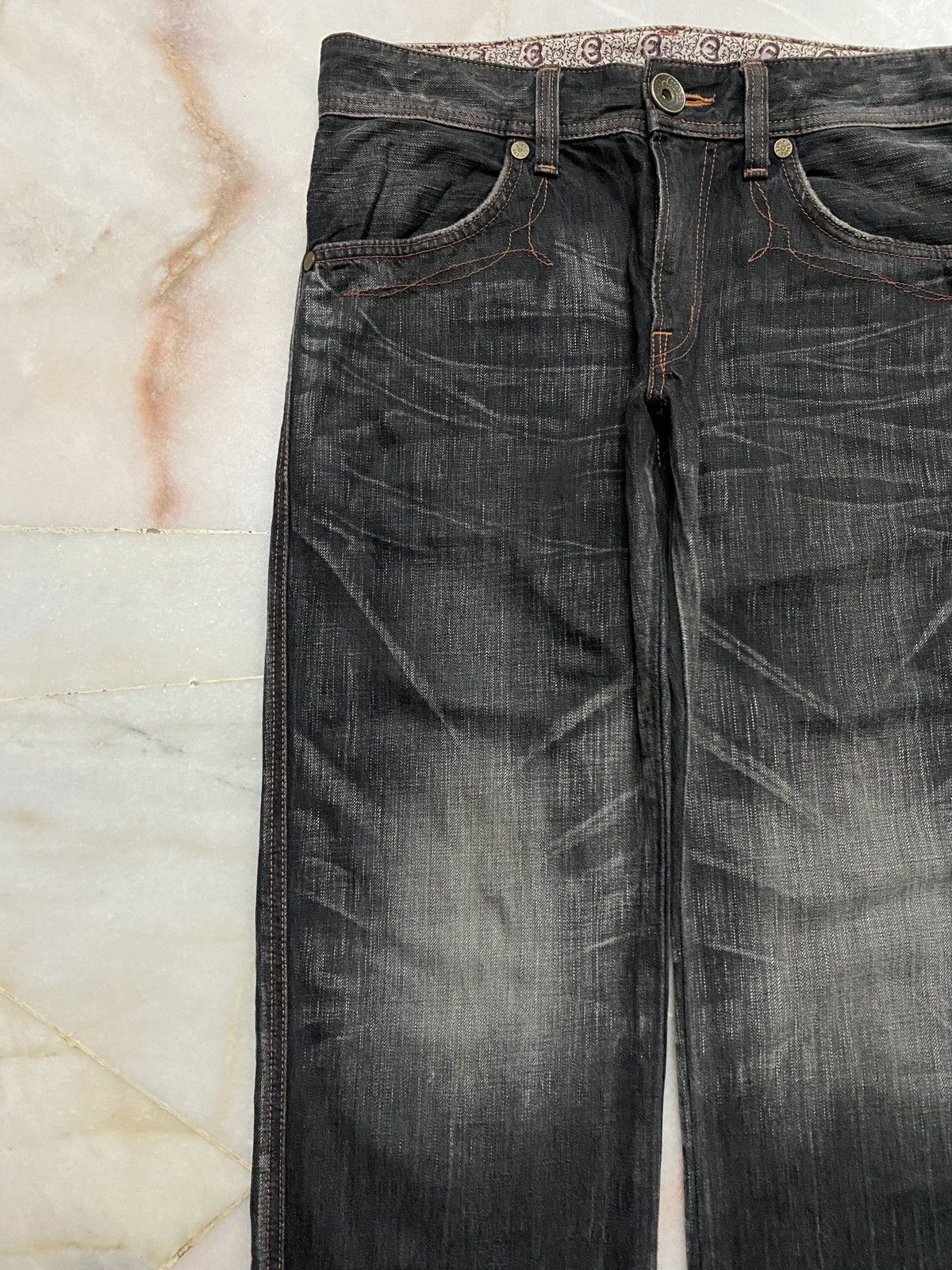 Edwin 💥Rare Vintage 90s Style Edwin Stone Washed Sick Faded Jean Size US 32 / EU 48 - 4 Thumbnail