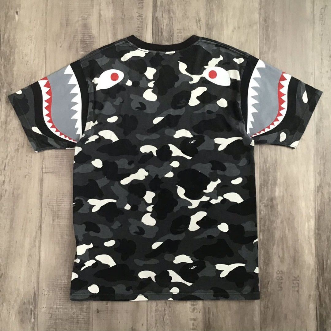 Bape 💫Glow in the dark BAPE City camo shark T-shirt a bathing ape Size US L / EU 52-54 / 3 - 4 Thumbnail