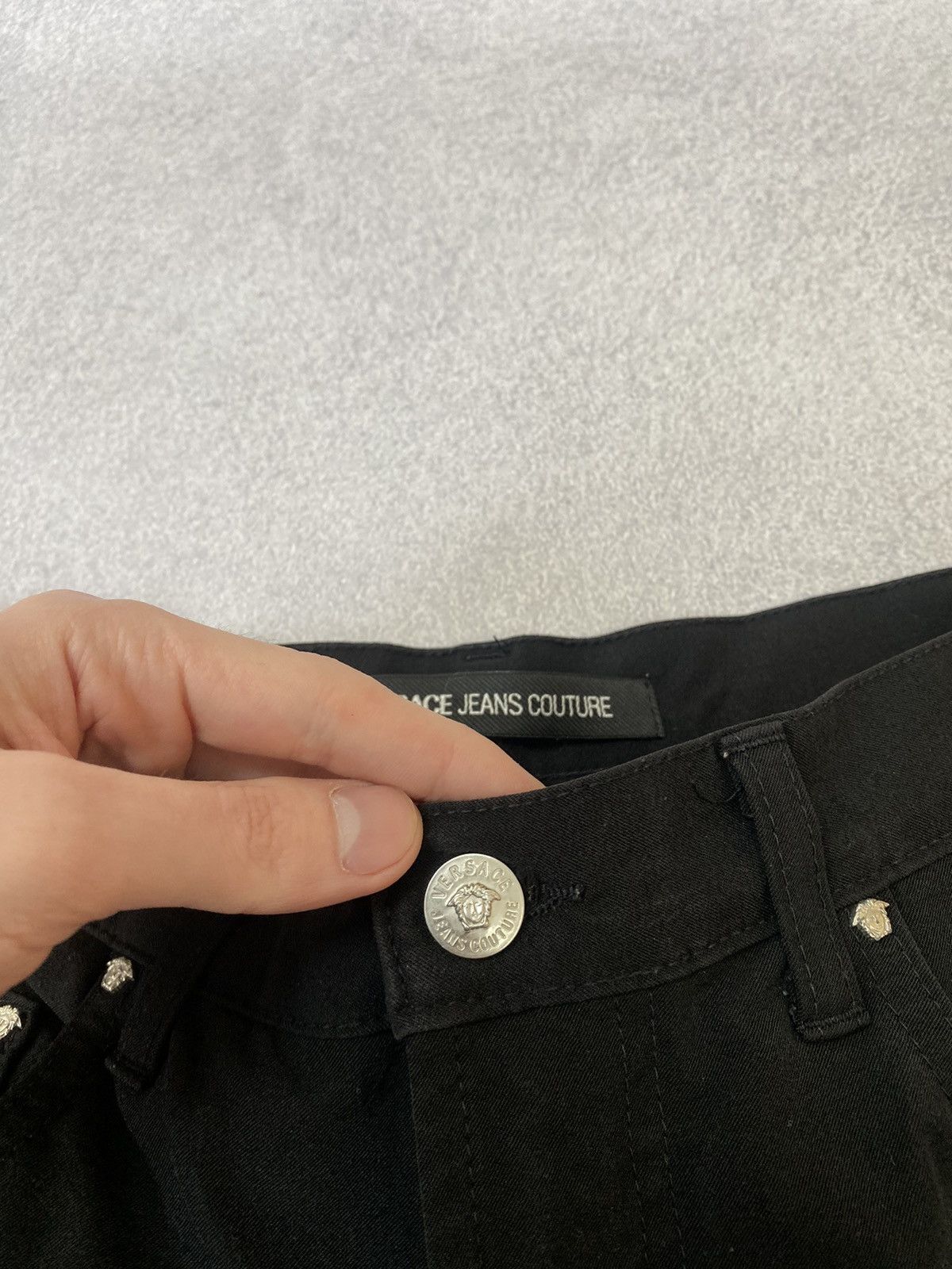 Versace Jeans Couture × Vintage Vintage Versace Jeans Couture Black Pants Size US 34 / EU 50 - 12 Thumbnail