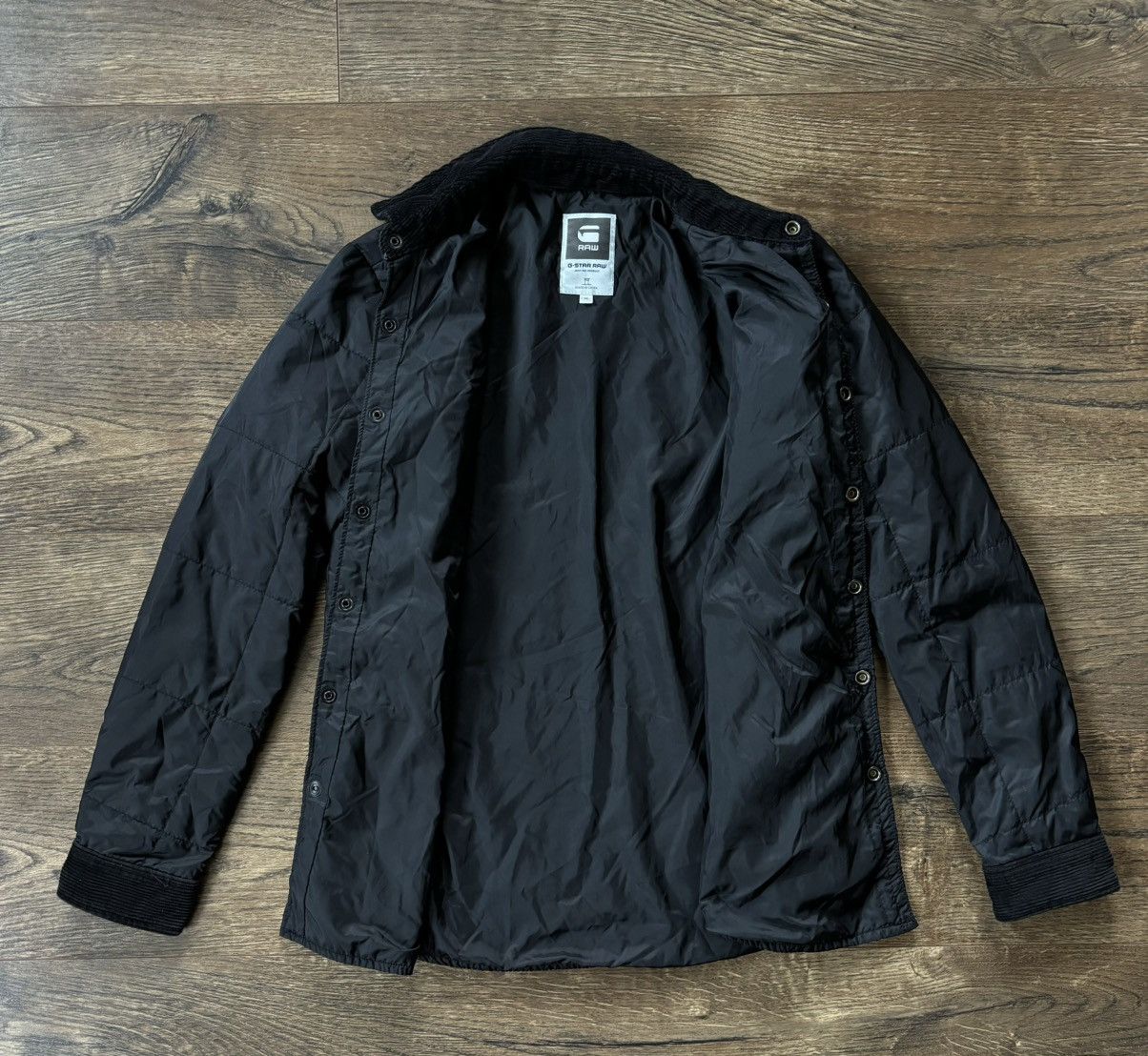 G-Star × Vintage G-Star Raw light jacket Padded Overshirt Sz: M Nylon Black Size US M / EU 48-50 / 2 - 5 Thumbnail