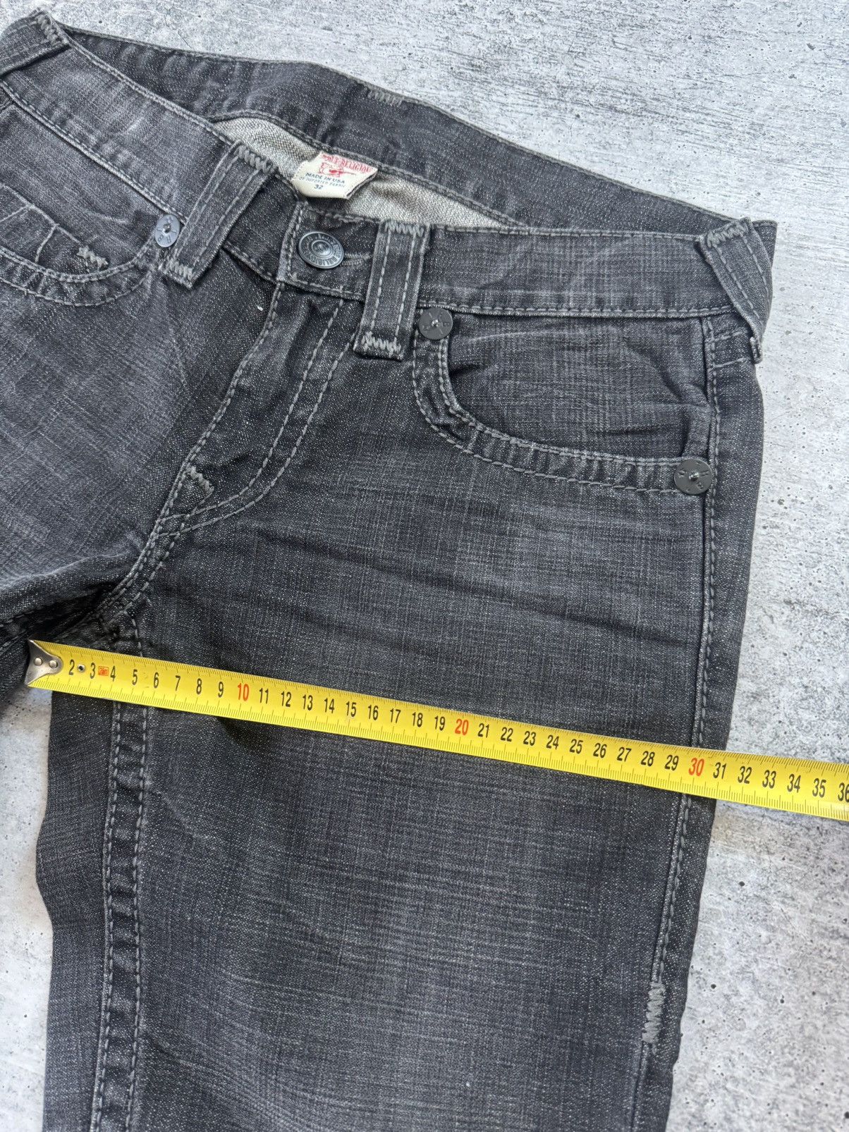 True Religion True Religion Vintage Y2K Denim Jeans Dark Gray Rare Size 32 Size US 32 / EU 48 - 13 Thumbnail