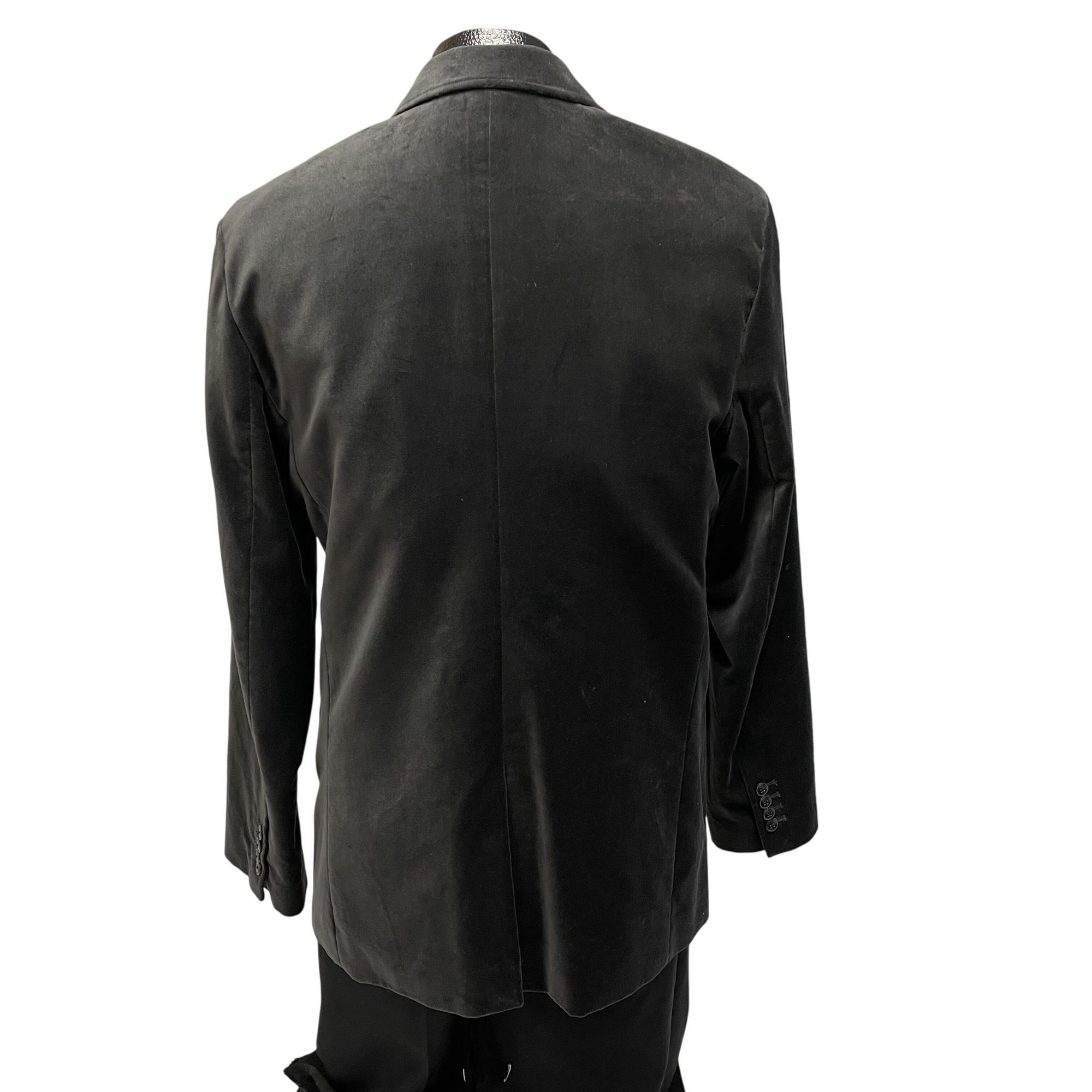 Cole Haan Kenneth Cole Reaction Charcoal Tux Sport Coat VELVET Tux Size 42R - 4 Thumbnail