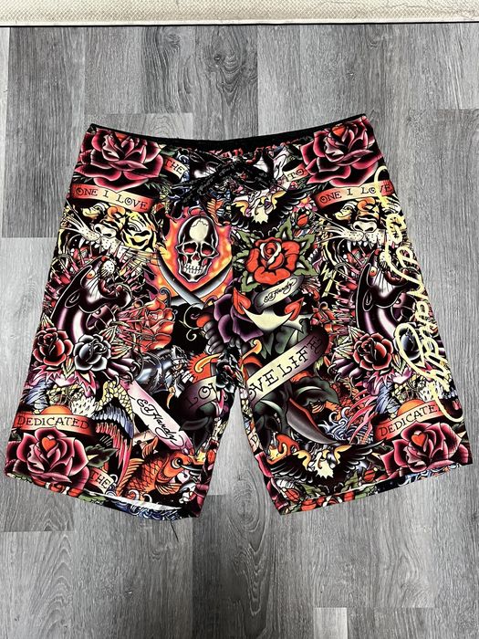 Christian Audigier Ed Hardy Christian Audigier Board Shorts Swim