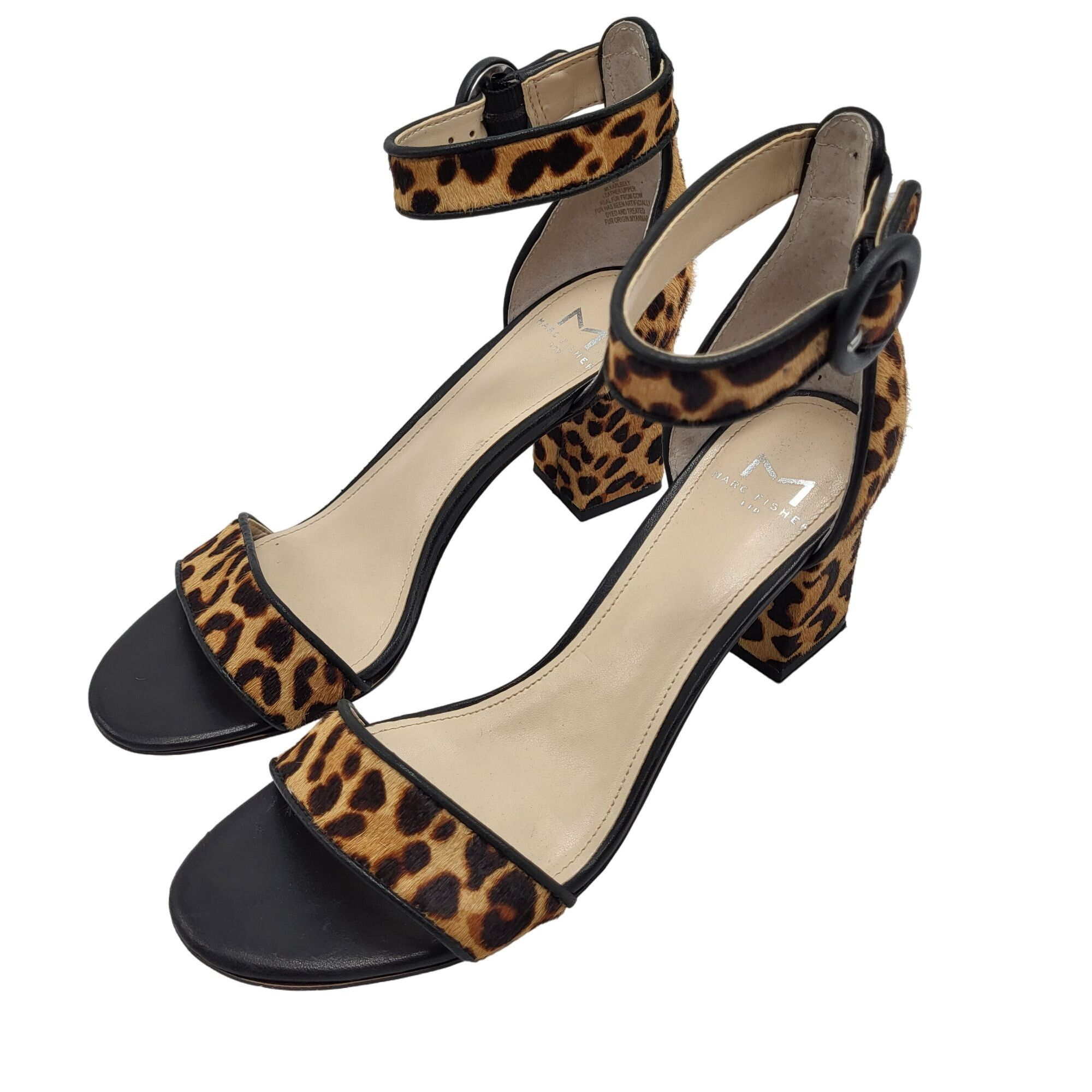 Marc Fisher Marc Fisher MLKarleely Leopard Print Block Heel Sandals 6 Size US 6 / IT 36 - 8 Thumbnail