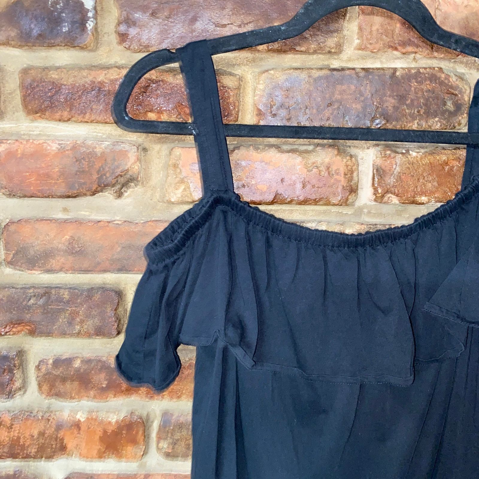 J.Crew J. Crew Black Off-The-Shoulder Sleeveless Tank Top Medium Size M / US 6-8 / IT 42-44 - 3 Thumbnail