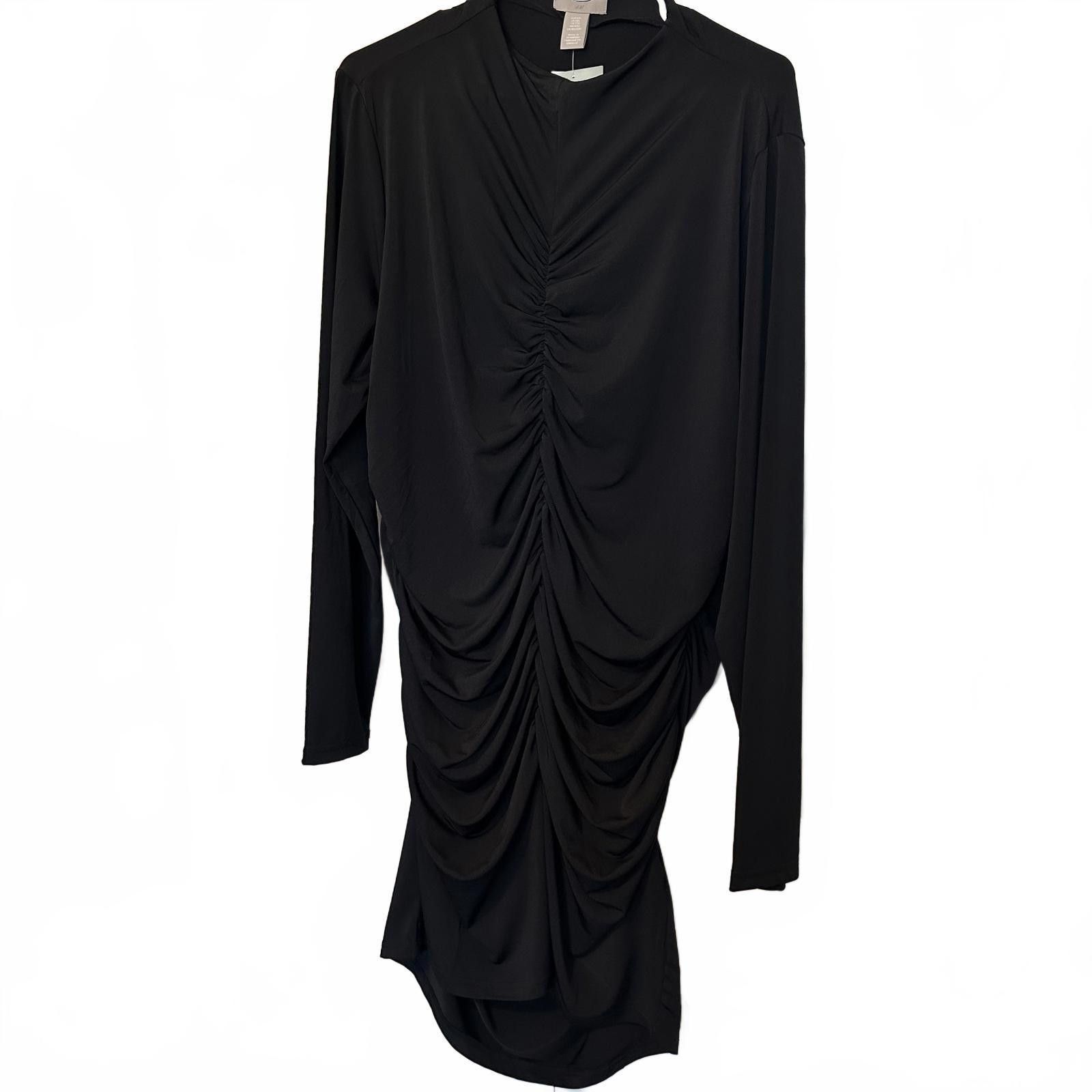 H&M Stylish Black Long Sleeve Dress by H&M Size XXL / US 16-18 / IT 52-54 - 1 Thumbnail
