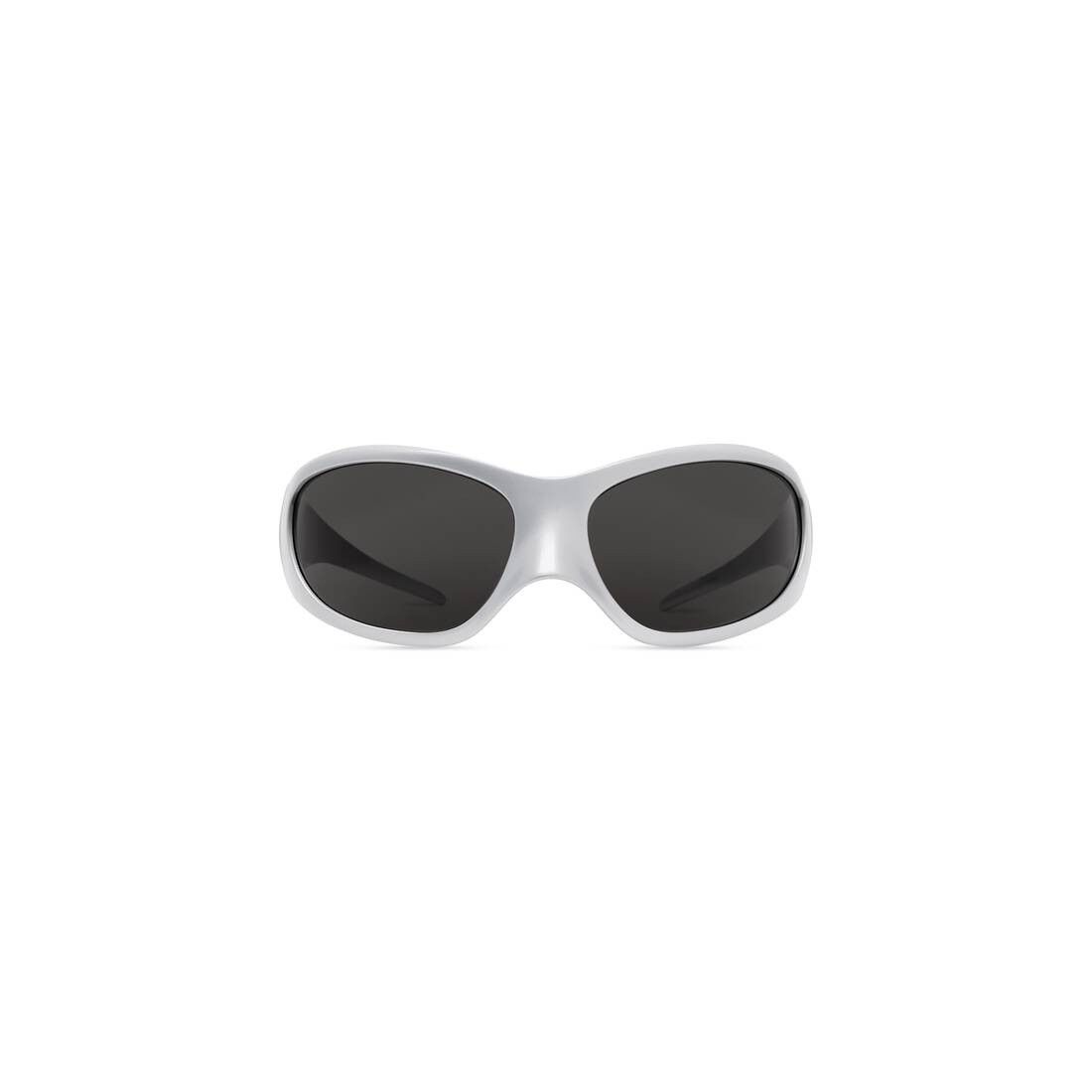 Balenciaga o1la1rc1a0725 Size: OS / Skin XXL Cat Sunglasses in Silver Size ONE SIZE - 1 Thumbnail