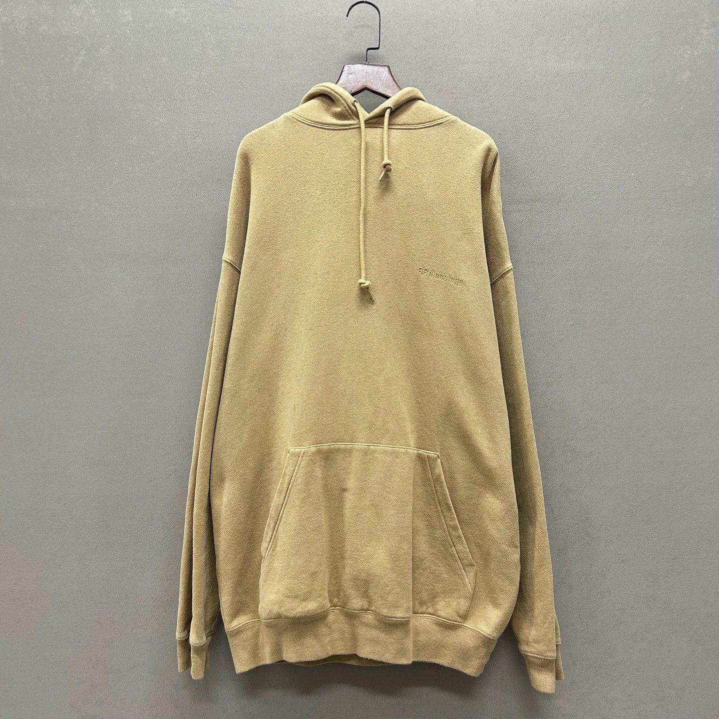 Balenciaga Balenciaga Khaki Embroidered BB Logo Hoodie Mint XS Size US XS / EU 42 / 0 - 1 Thumbnail